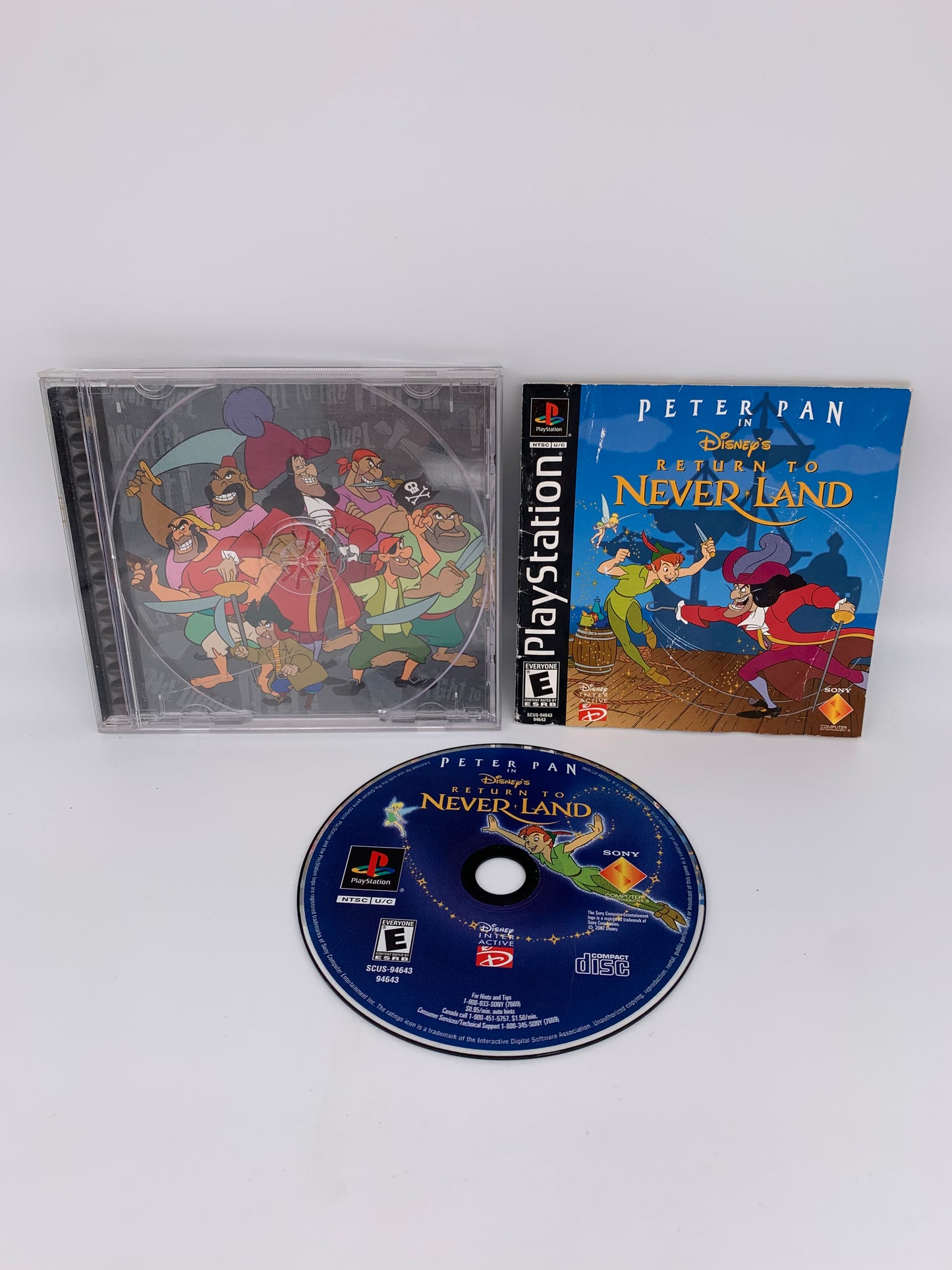 PiXEL-RETRO.COM : SONY PLAYSTATION (PS1) COMPLETE CIB BOX MANUAL GAME NTSC PETER PAN RETURN TO NEVERLAND