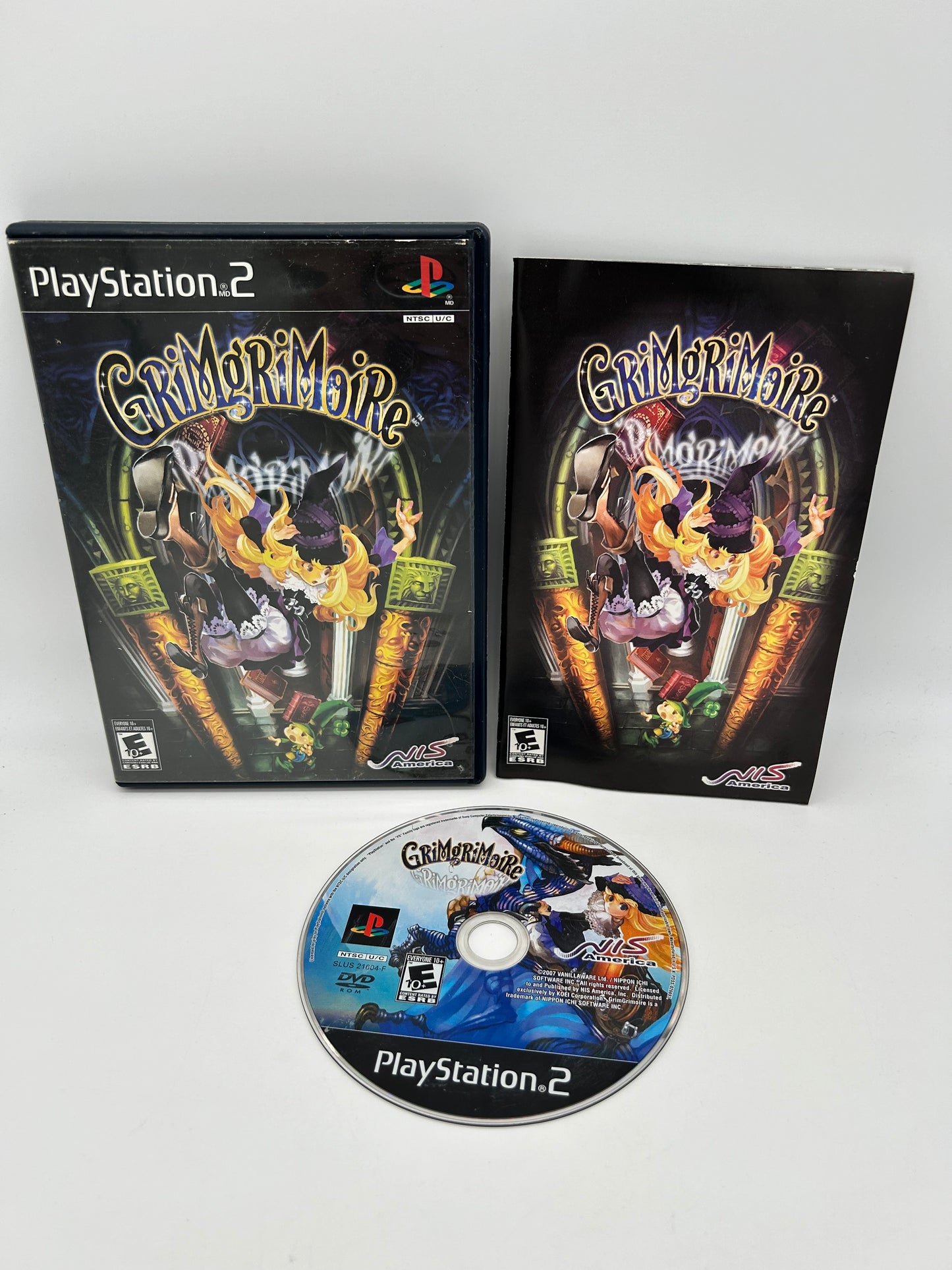 PiXEL-RETRO.COM : SONY PLAYSTATION 2 (PS2) COMPLET CIB BOX MANUAL GAME NTSC GRIM GRIMOIRE