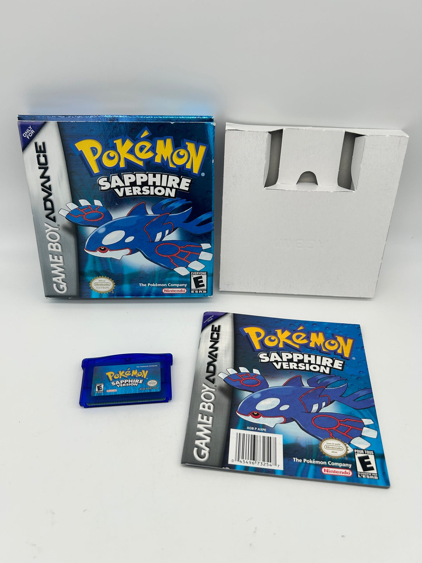 PiXEL-RETRO.COM : GAME BOY ADVANCE GAMEBOY (GBA) COMPLET CIB BOX MANUAL GAME NTSC POKEMON SAPPHIRE VERSION
