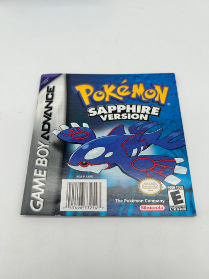 NiNTENDO GAME BOY ADVANCE [GBA] | POKEMON SAPPHIRE VERSiON