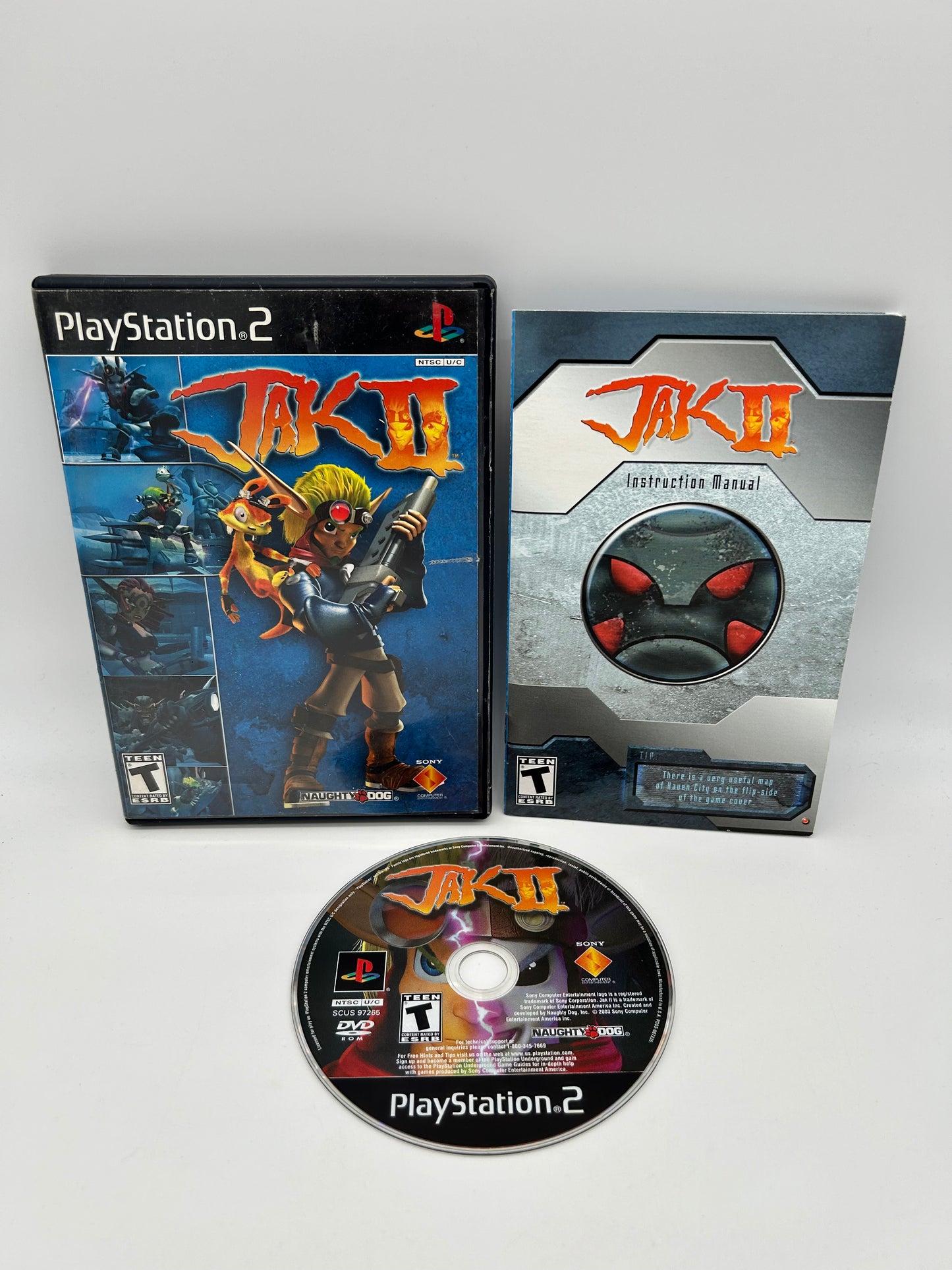 PiXEL-RETRO.COM : SONY PLAYSTATION 2 (PS2) COMPLET CIB BOX MANUAL GAME NTSC JAK II