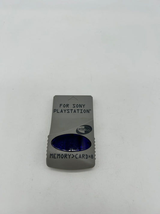 PiXEL-RETRO.COM : SONY PLAYSTATION 1 (PS1) MEMORY CARD NYKO  X8 NTSC