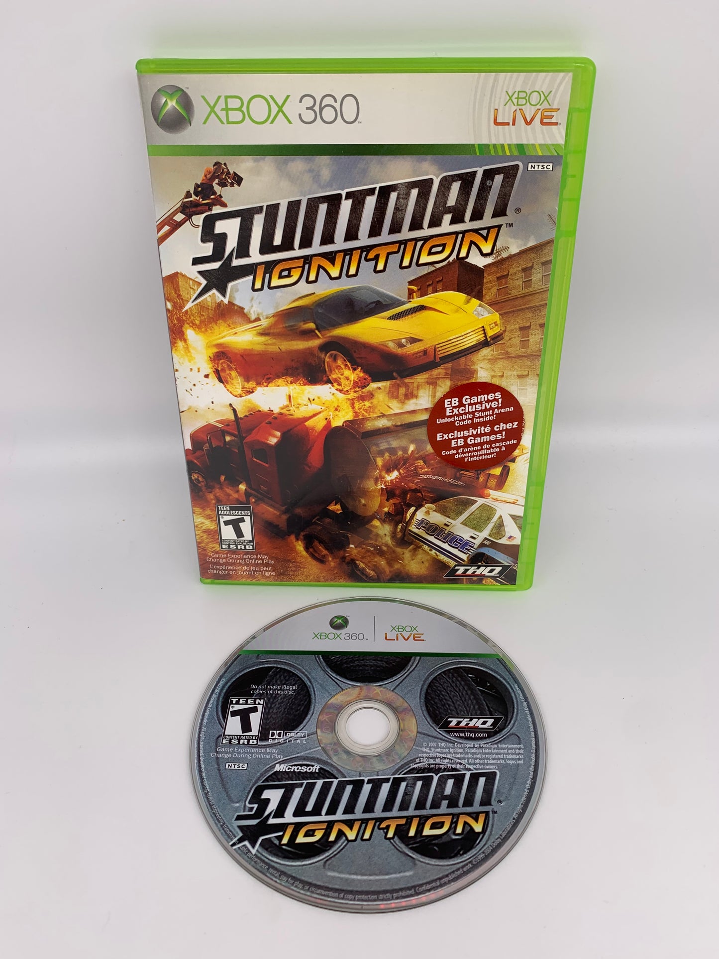 PiXEL-RETRO.COM : MICROSOFT XBOX 360 COMPLETE CIB BOX MANUAL GAME NTSC STUNTMAN IGNITION