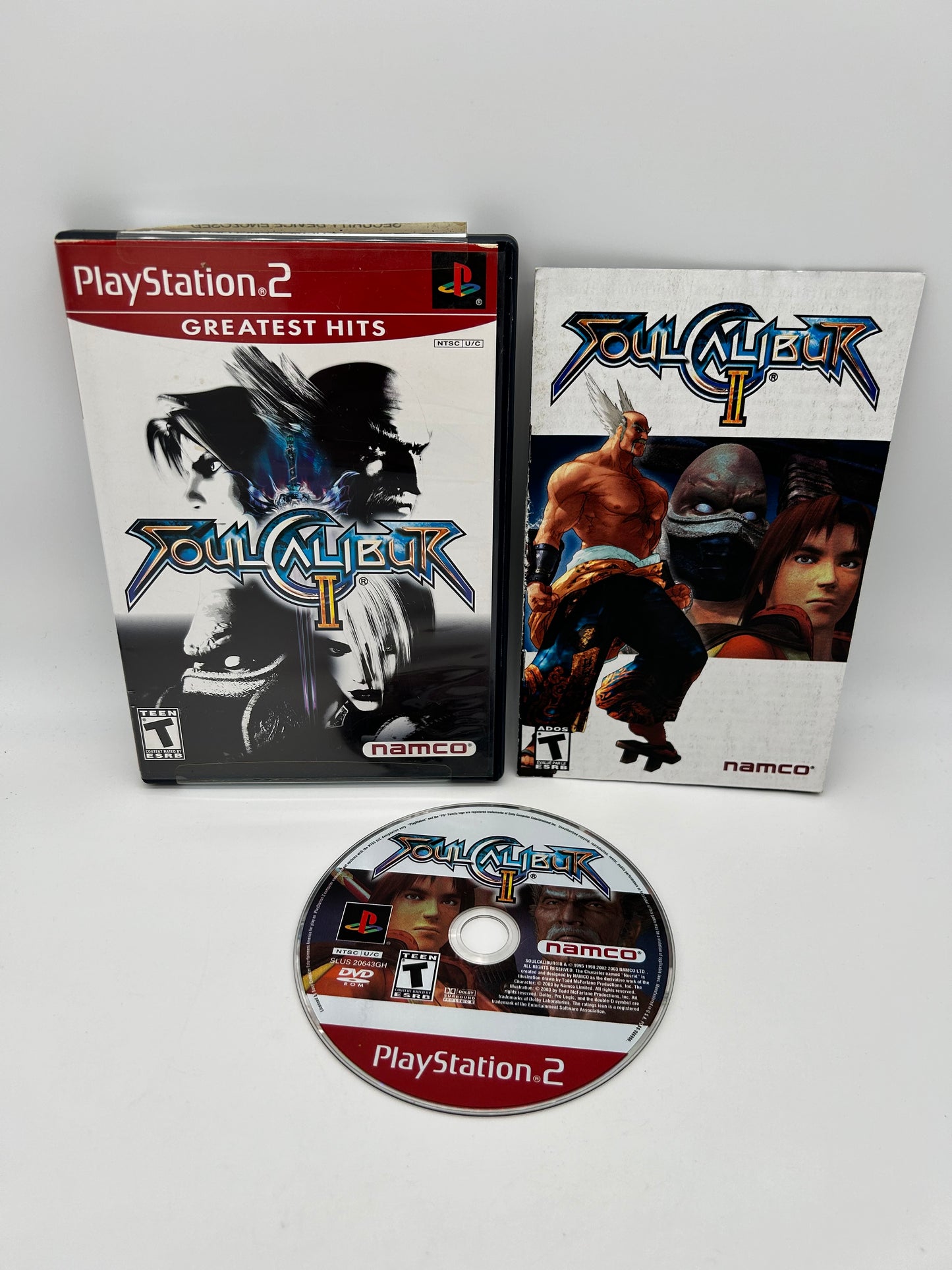 PiXEL-RETRO.COM : SONY PLAYSTATION 2 (PS2) COMPLET CIB BOX MANUAL GAME NTSC SOUL CALIBUR II 2