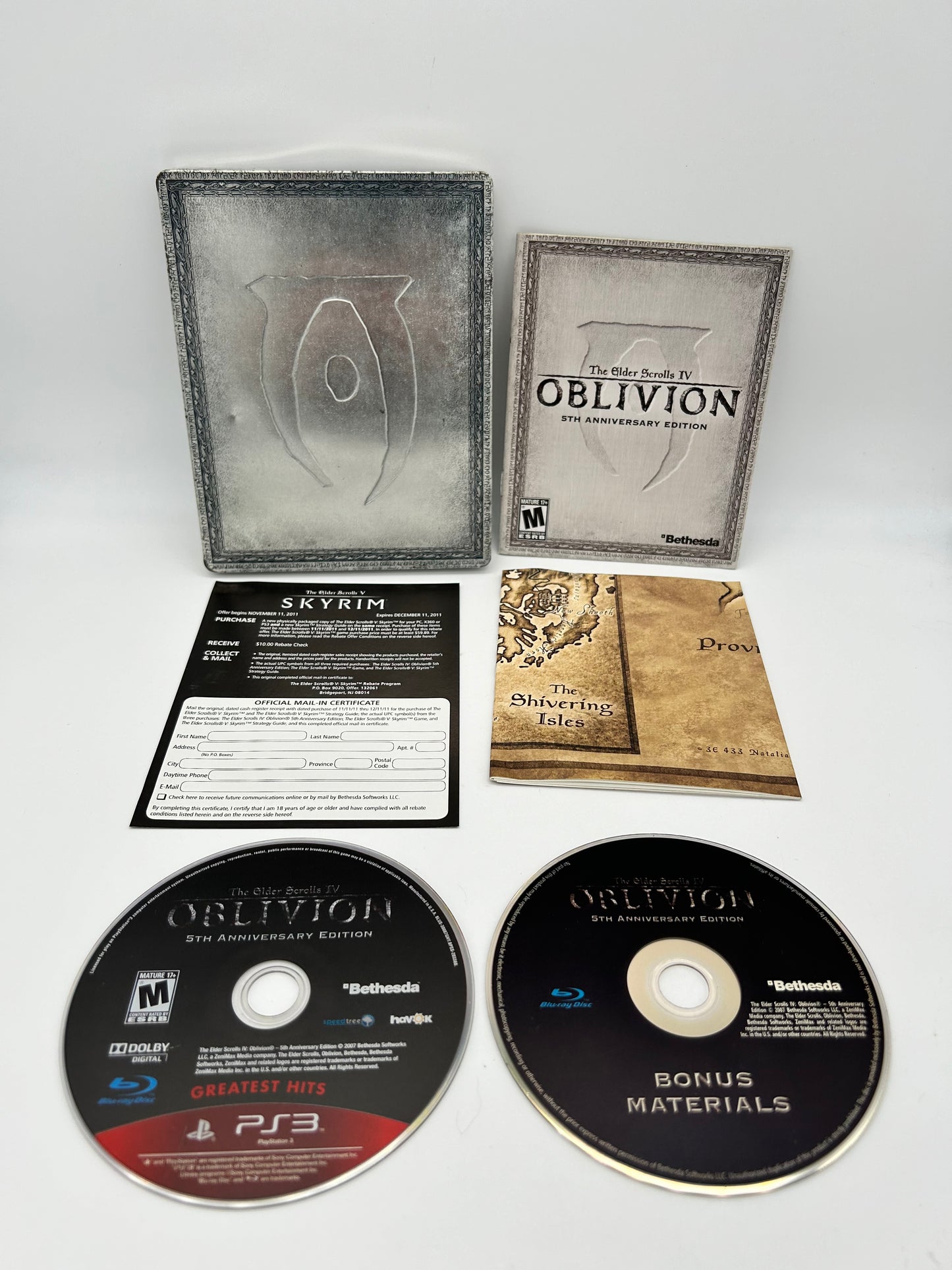 PiXEL-RETRO.COM : SONY PLAYSTATION 3 (PS3) COMPLET CIB BOX MANUAL GAME NTSC THE ELDER SCROLLS IV OBLIVION 5TH ANNIVERSARY EDITION