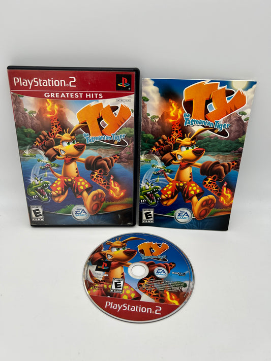 PiXEL-RETRO.COM : SONY PLAYSTATION 2 (PS2) COMPLET CIB BOX MANUAL GAME NTSC TY THE TASMANIAN TIGER