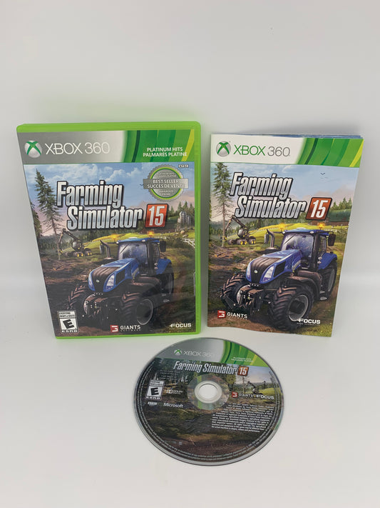 PiXEL-RETRO.COM : MICROSOFT XBOX 360 COMPLETE CIB BOX MANUAL GAME NTSC FARMING SIMULATOR 15