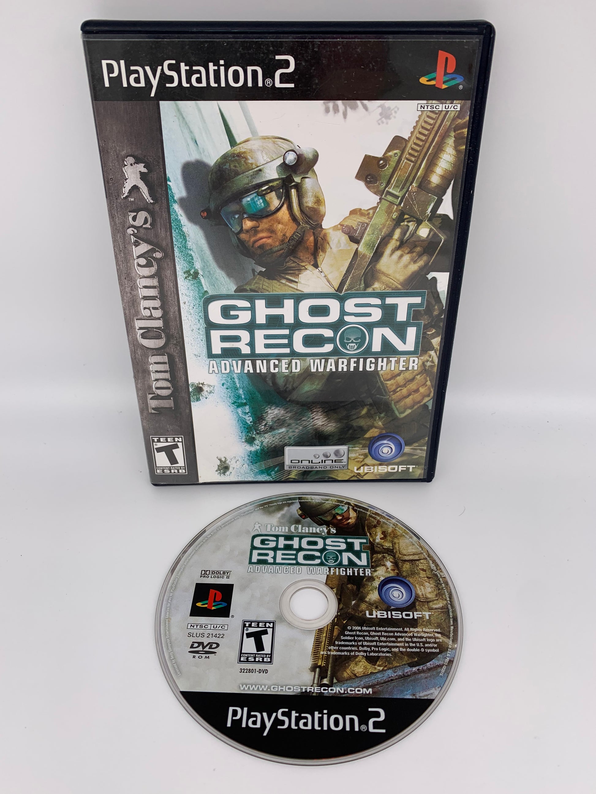 PiXEL-RETRO.COM : SONY PLAYSTATION 2 (PS2) COMPLET CIB BOX MANUAL GAME NTSC TOM CLANCY'S GHOST RECON ADVANCED WARFIGHTER