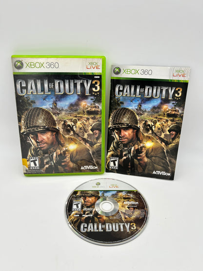 PiXEL-RETRO.COM : MICROSOFT XBOX 360 COMPLETE CIB BOX MANUAL GAME NTSC CALL OF DUTY 3