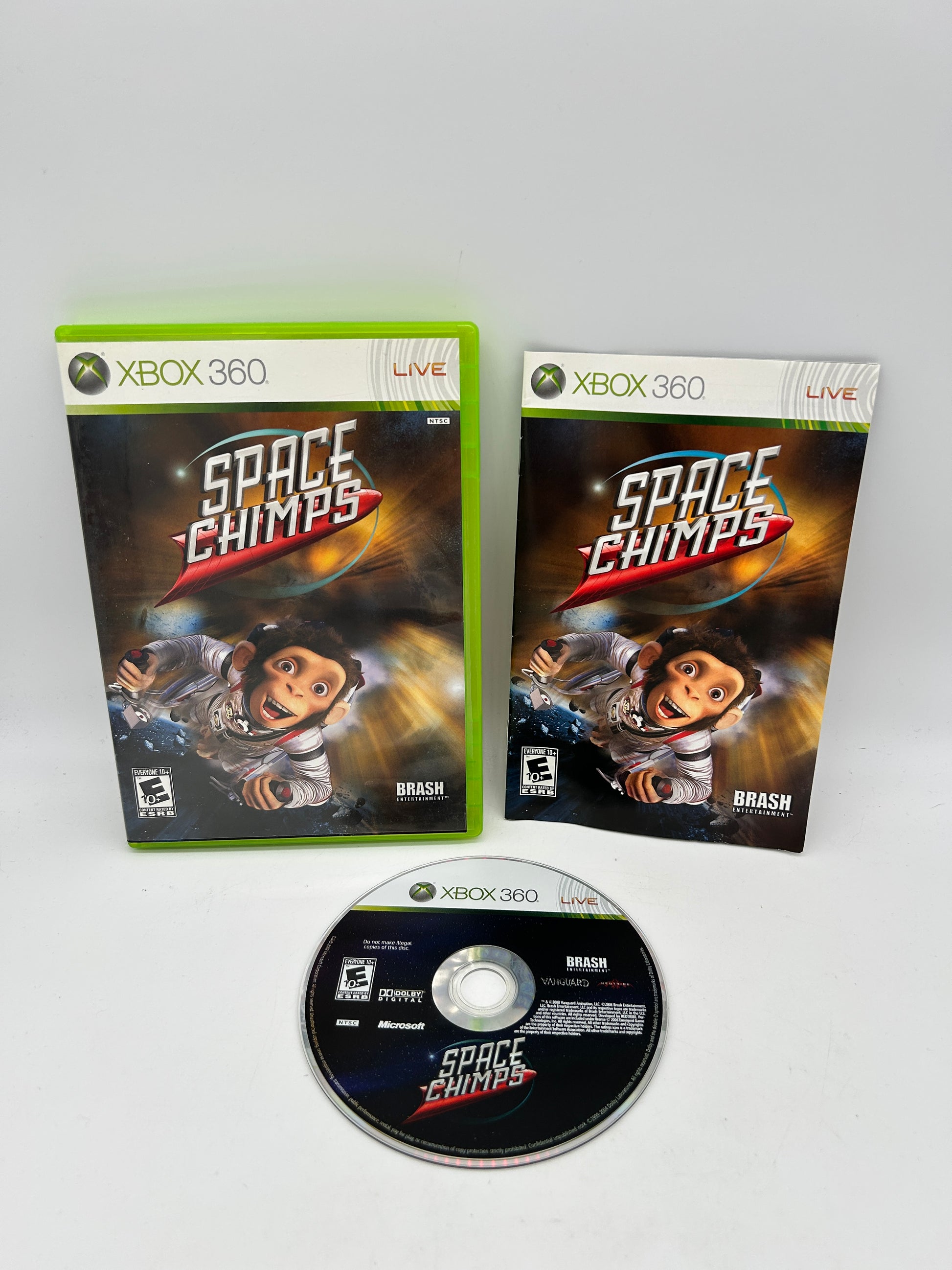 PiXEL-RETRO.COM : MICROSOFT XBOX 360 COMPLETE CIB BOX MANUAL GAME NTSC SPACE CHIMPS