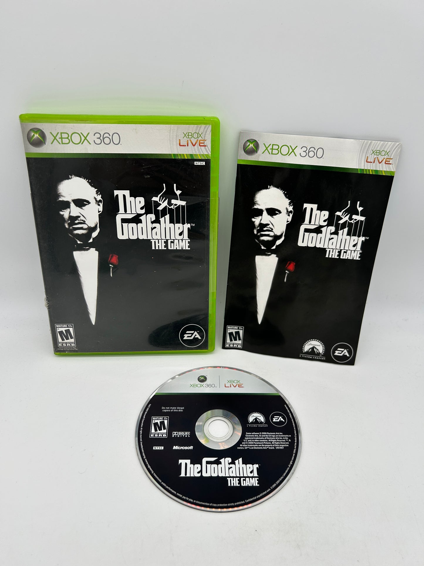 PiXEL-RETRO.COM : MICROSOFT XBOX 360 COMPLETE CIB BOX MANUAL GAME NTSC THE GODFATHER THE GAME