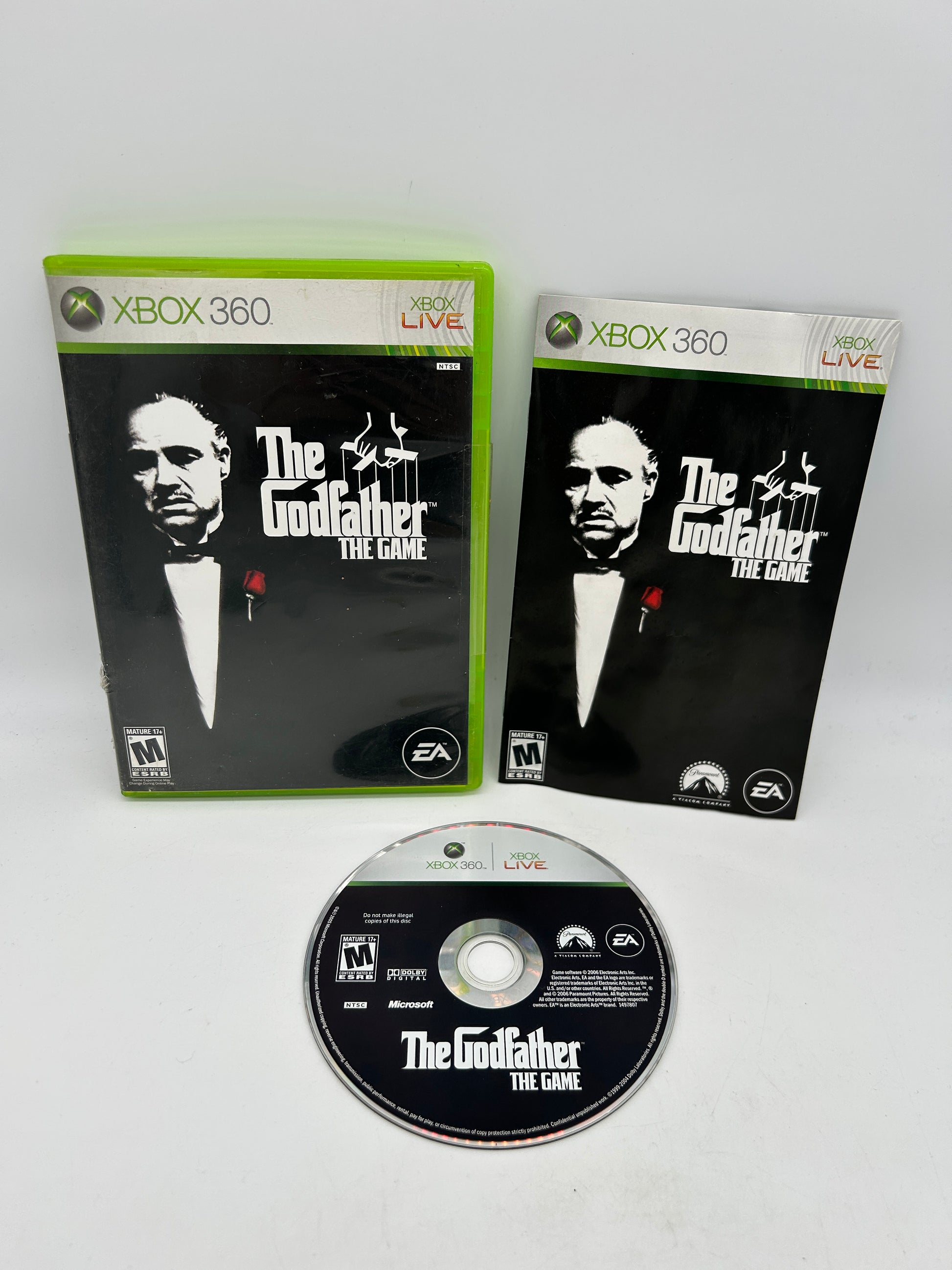 PiXEL-RETRO.COM : MICROSOFT XBOX 360 COMPLETE CIB BOX MANUAL GAME NTSC THE GODFATHER THE GAME