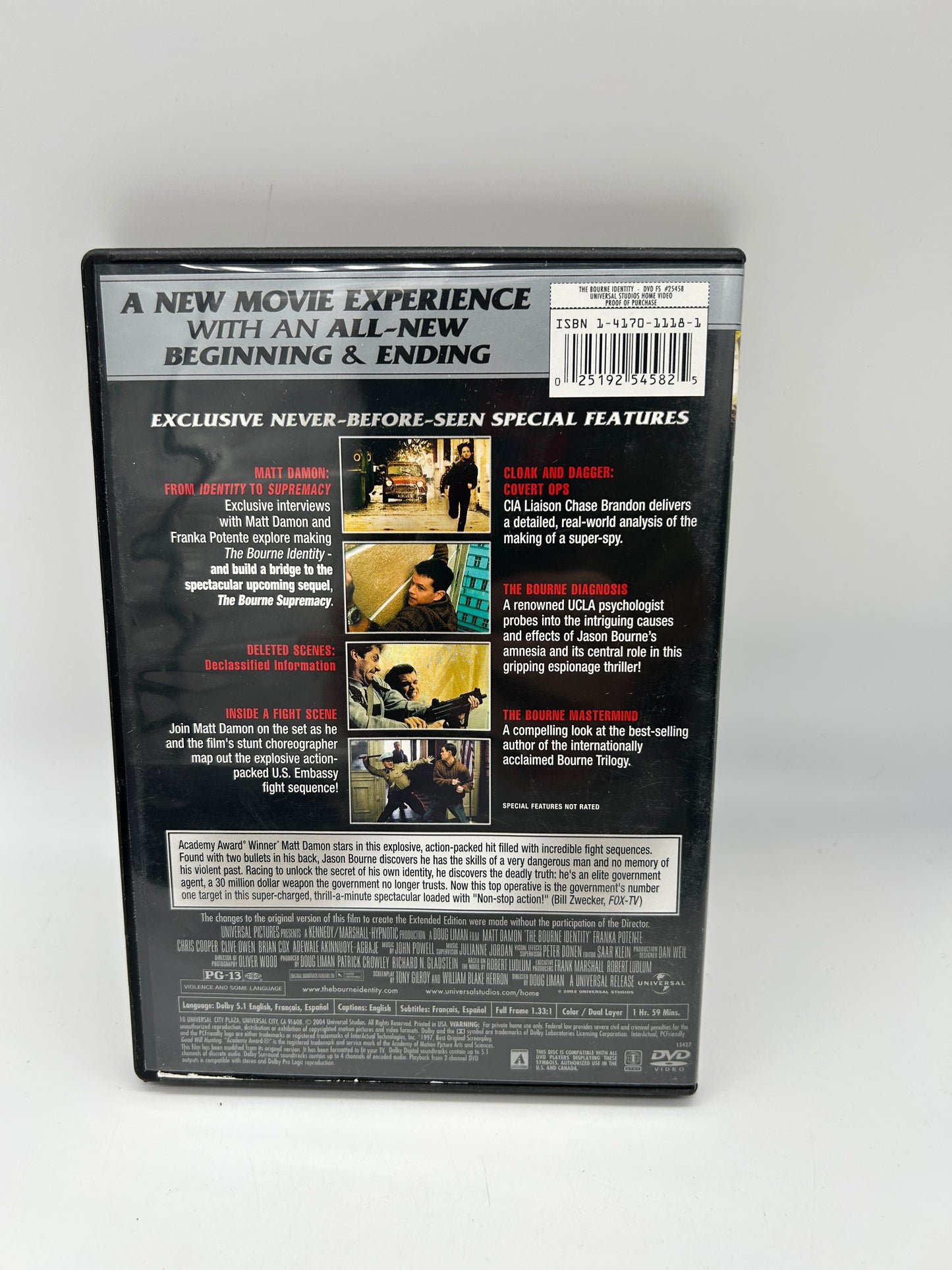 FiLM DVD | THE BOURNE iDENTiTY | EXTENDED EDiTiON