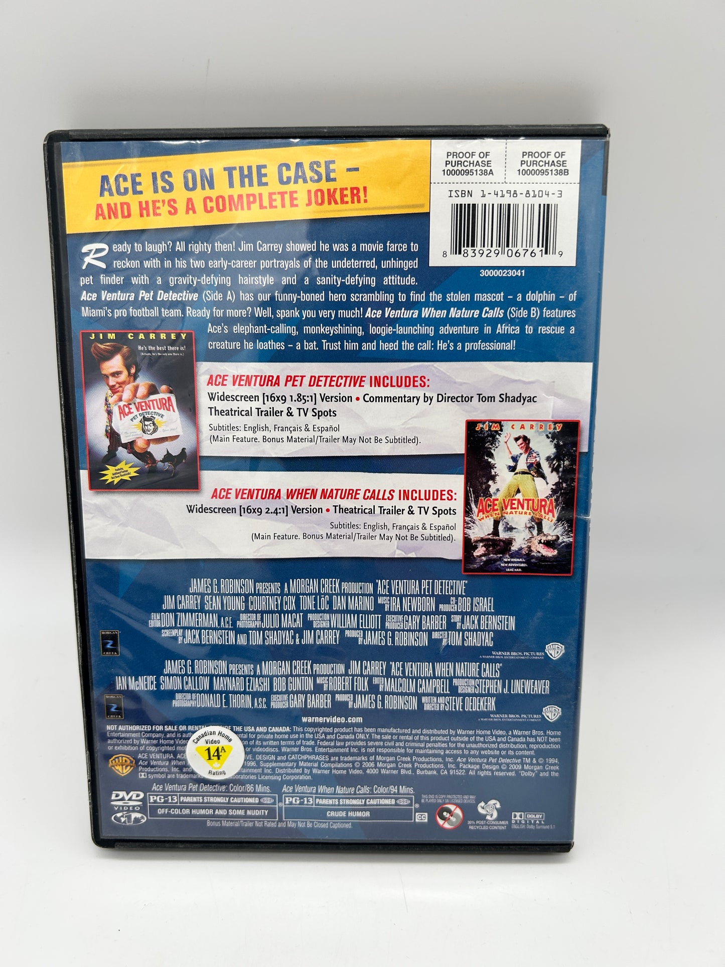 FiLM DVD | ACE VENTURA COLLECTiON | DOUBLE FEATURE