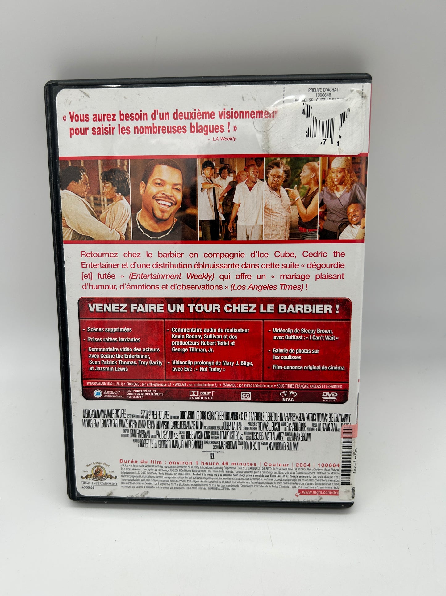 FiLM DVD | CHEZ LE BARBiER 2 DE RETOUR EN AFFAiRES [BARBERSHOP BACK iN BUiSNESS]