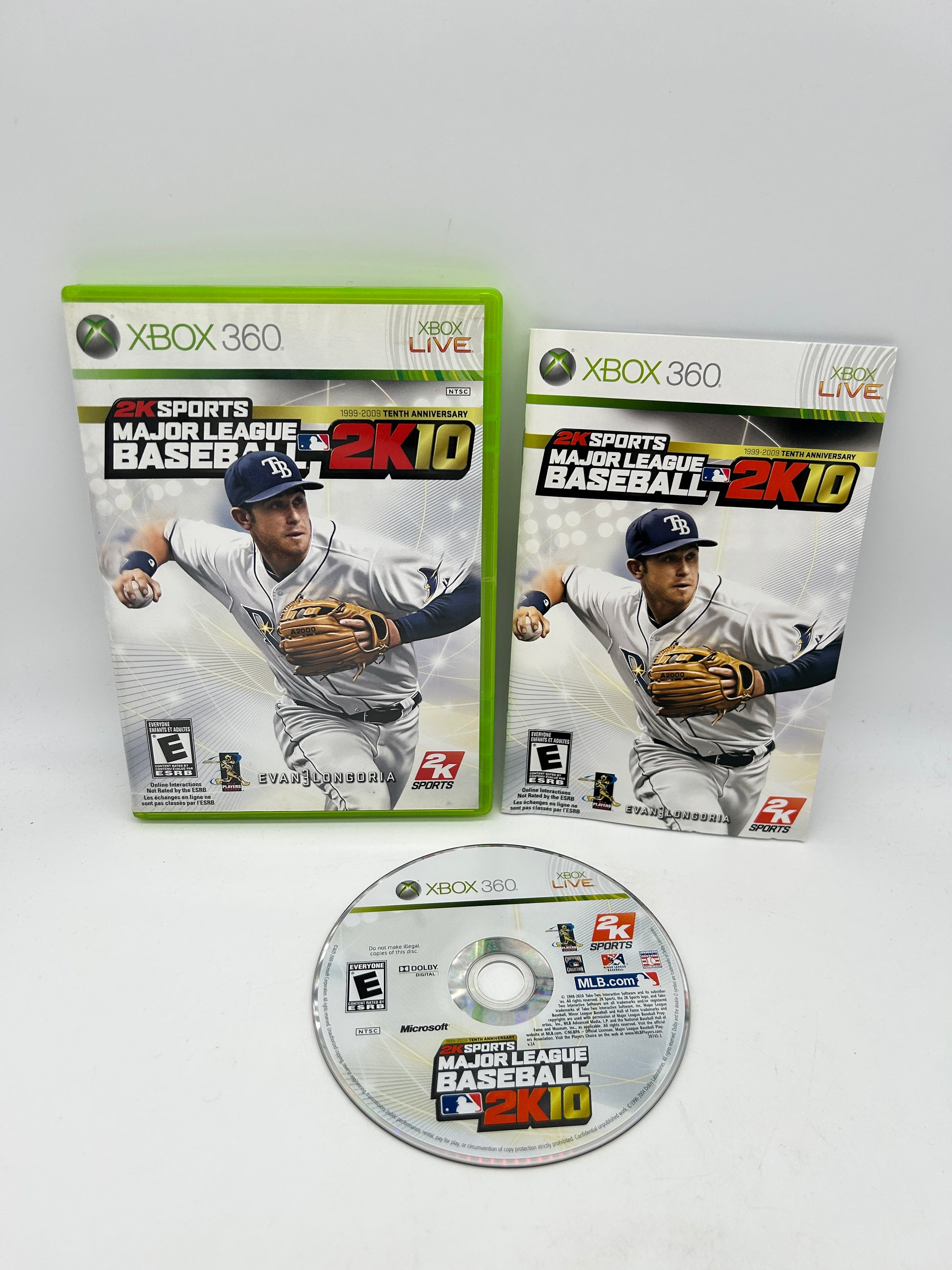 PiXEL-RETRO.COM : MICROSOFT XBOX 360 COMPLETE CIB BOX MANUAL GAME NTSC MAJOR LEAGUE BASEBALL 2K10