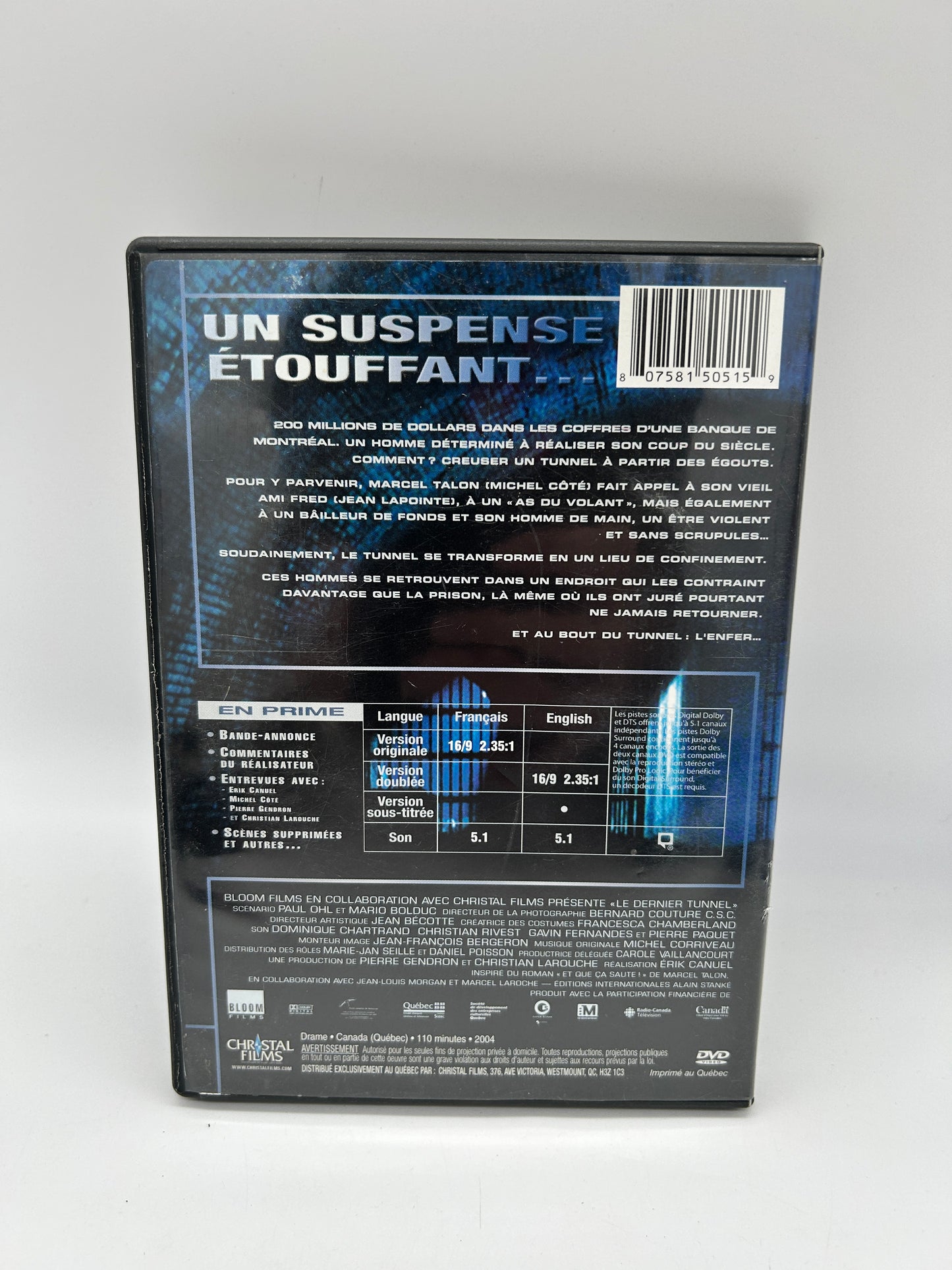 FiLM DVD | LE DERNiER TUNNEL