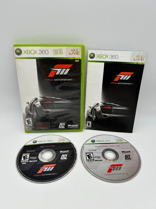 PiXEL-RETRO.COM : MICROSOFT XBOX 360 COMPLETE CIB BOX MANUAL GAME NTSC FORZA MOTORSPORT 3