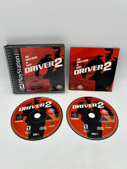 PiXEL-RETRO.COM : SONY PLAYSTATION 1 (PS1) COMPLET CIB BOX MANUAL GAME NTSC DRIVER 2 THE WHEELMAN IS BACK