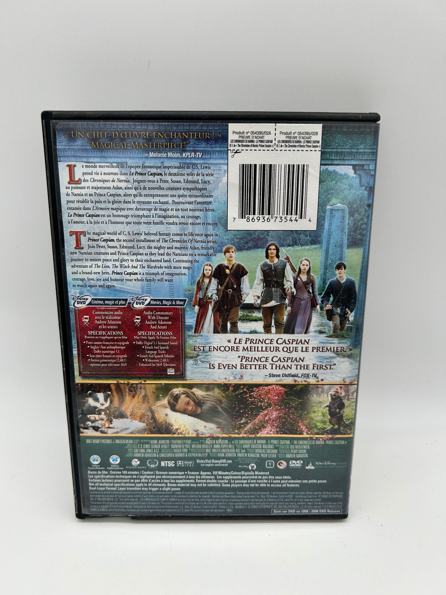 FiLM DVD | LES CHRONiQUES DE NARNiA LE PRiNCE CASPiAN [THE OF]