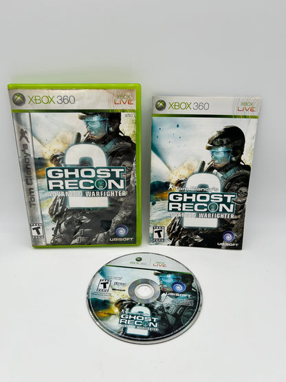 PiXEL-RETRO.COM : MICROSOFT XBOX 360 COMPLETE IN BOX CIB MANUAL GAME NTSC TOM CLANCY'S GHOST RECON ADVANCE WARFIGHTER 2