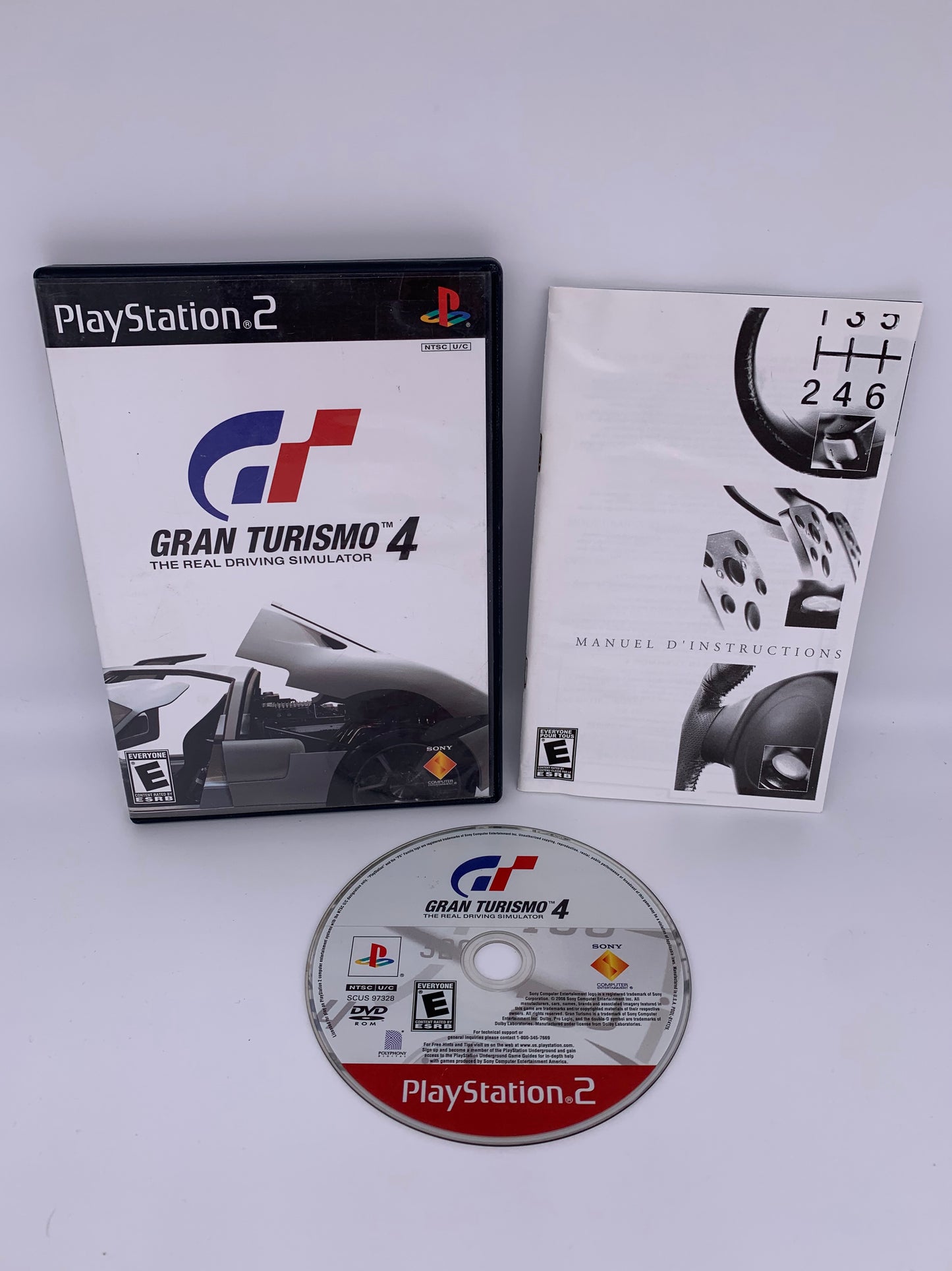 PiXEL-RETRO.COM : SONY PLAYSTATION 2 (PS2) COMPLET CIB BOX MANUAL GAME NTSC GRAN TURISMO 4 THE REAL DRIVING SIMULATOR