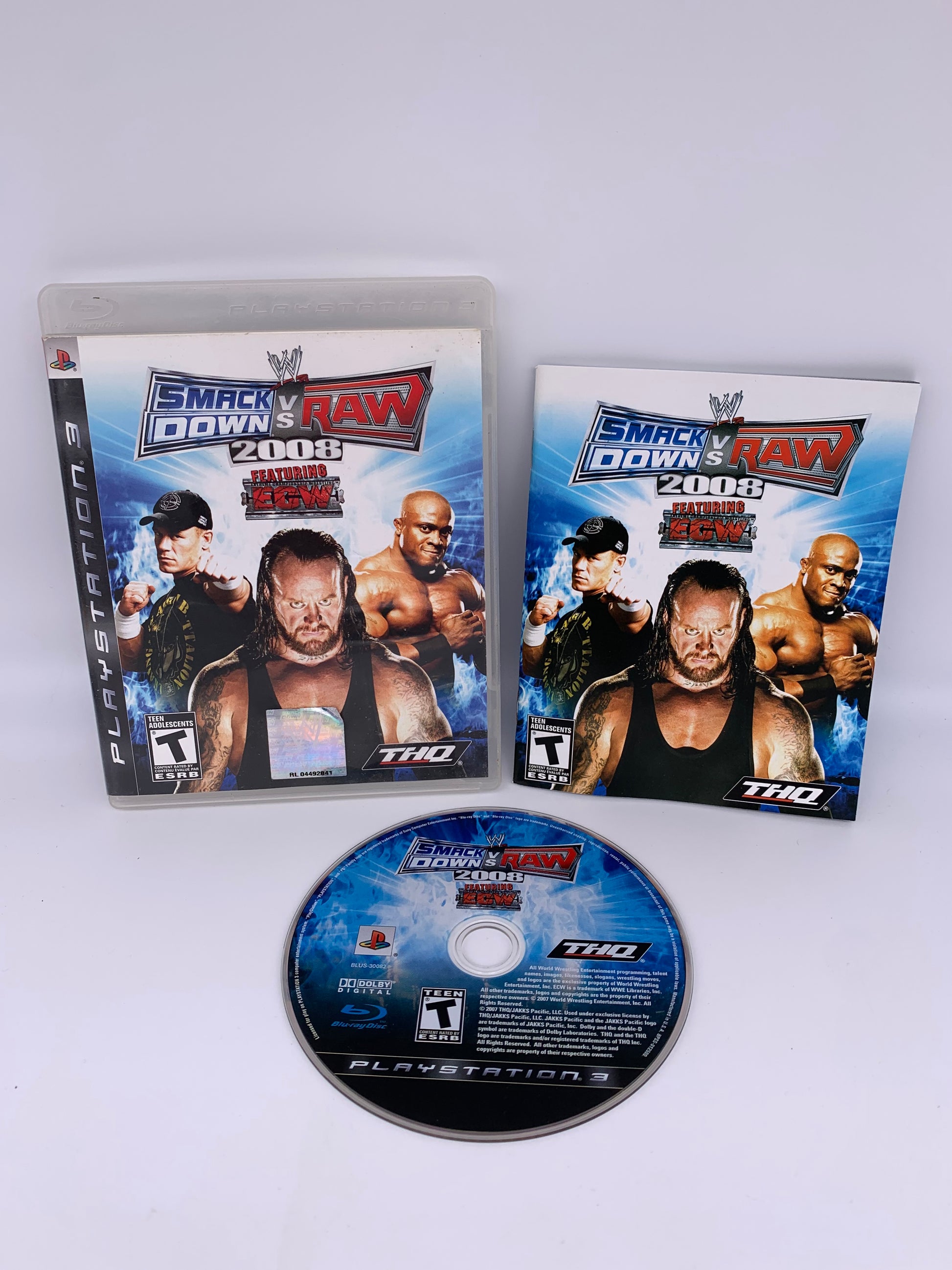PiXEL-RETRO.COM : SONY PLAYSTATION 3 (PS3) COMPLET CIB BOX MANUAL GAME NTSC WWE SMACKDOWN VS RAW 2008
