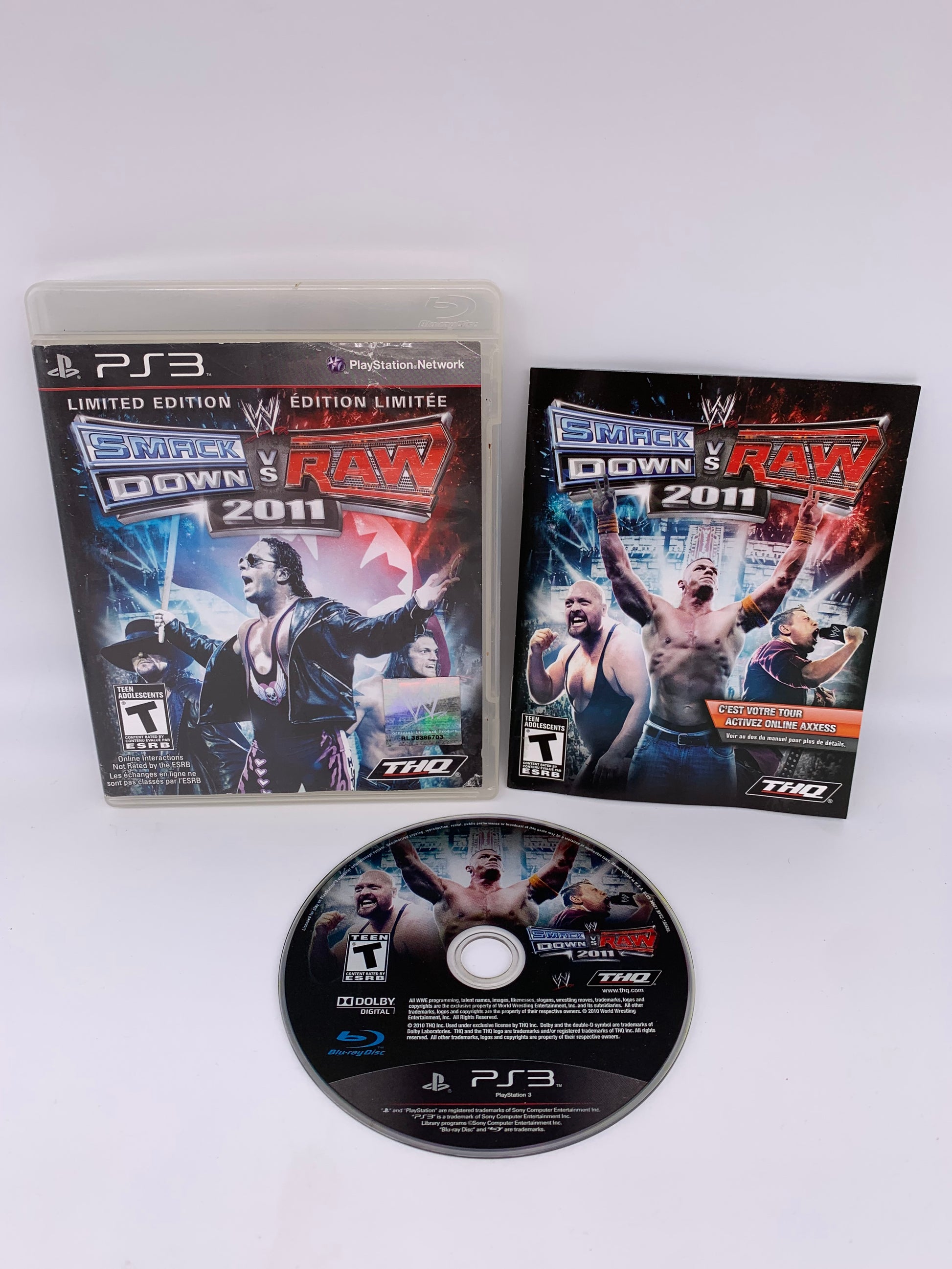 PiXEL-RETRO.COM : SONY PLAYSTATION 3 (PS3) COMPLET CIB BOX MANUAL GAME NTSC WWE SMACKDOWN VS RAW 2011 LIMITED EDITION