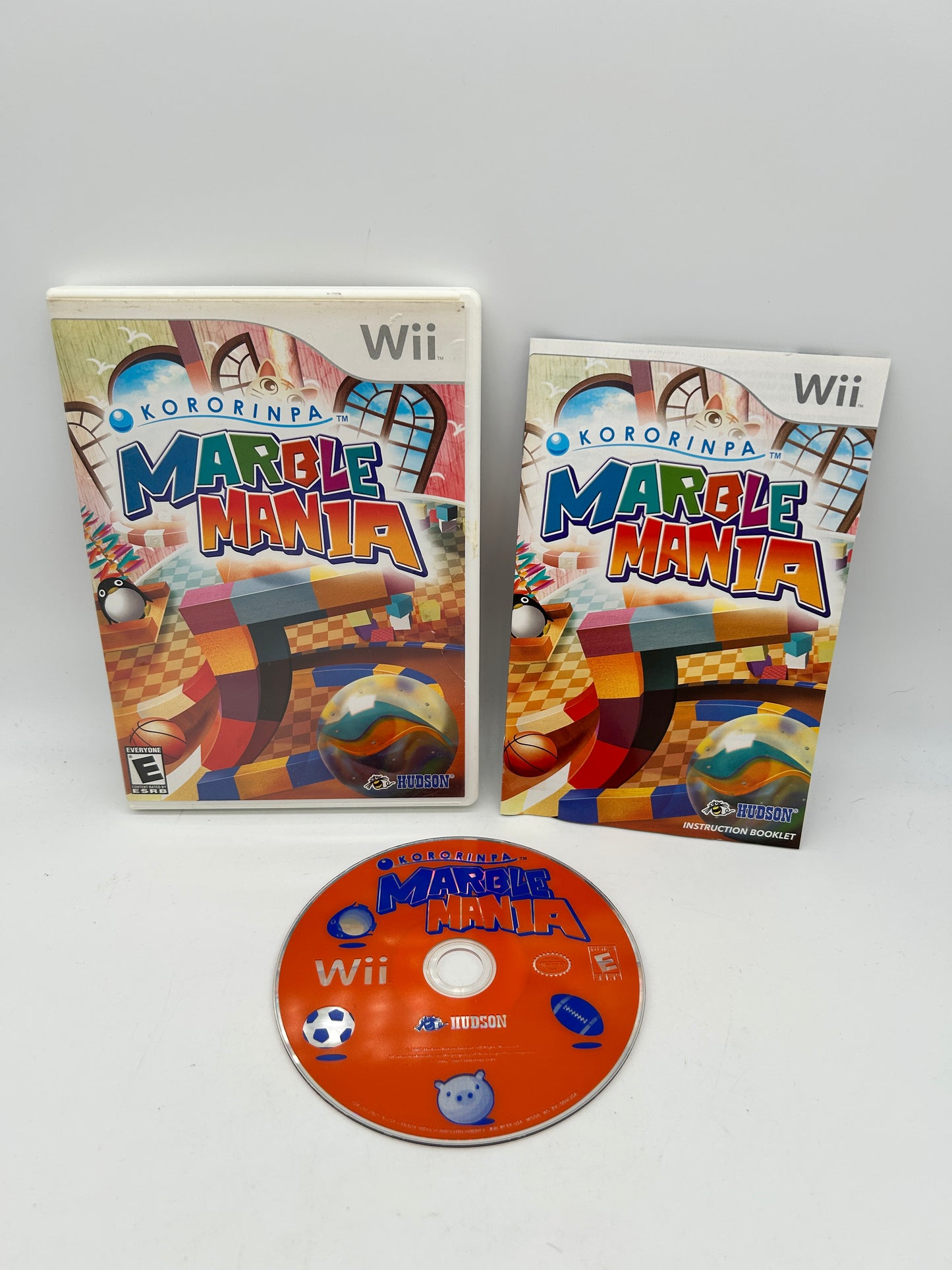 PiXEL-RETRO.COM : NINTENDO WII COMPLET CIB BOX MANUAL GAME NTSC KORORINPA MARBLE MANIA