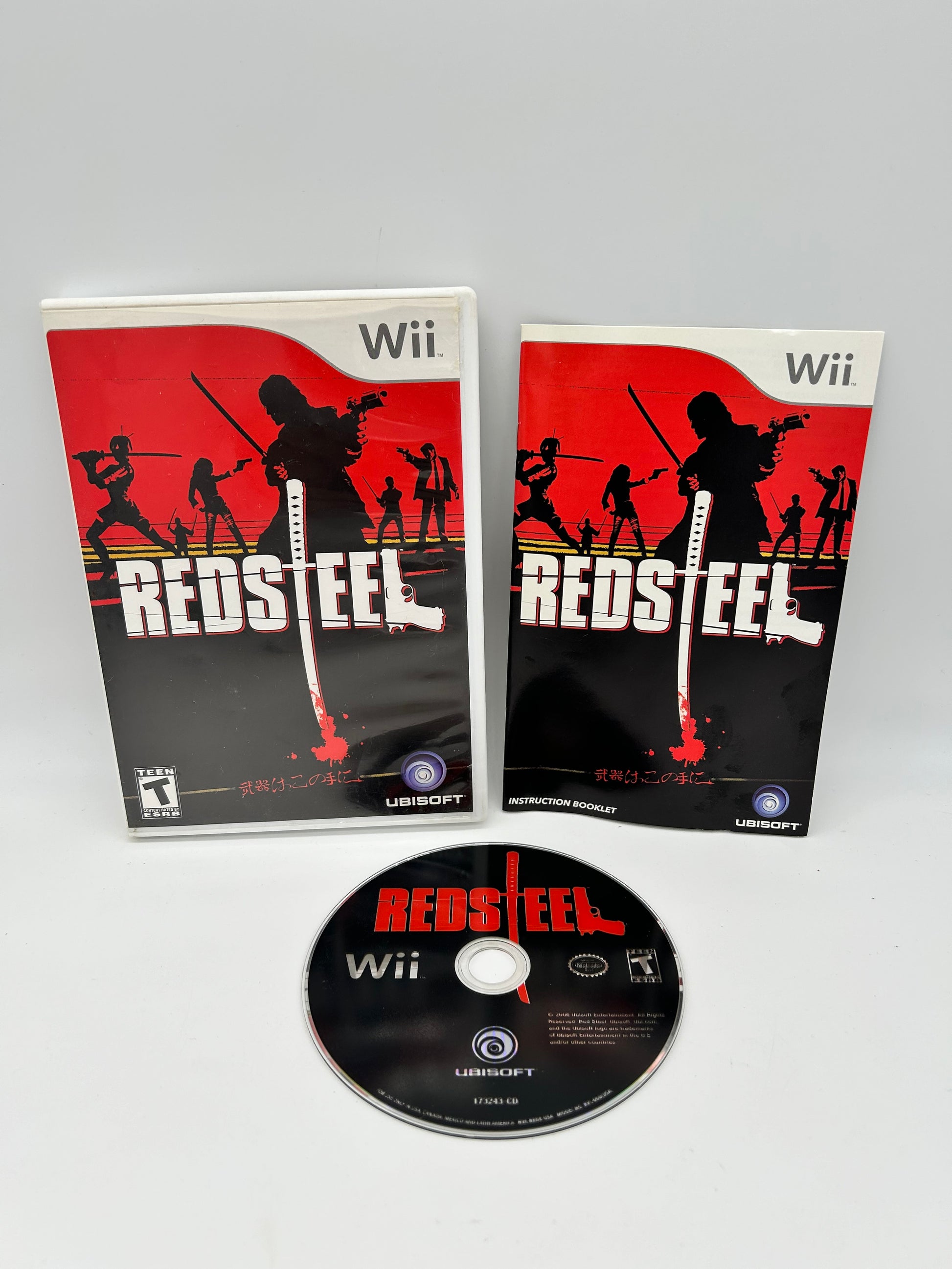 PiXEL-RETRO.COM : NINTENDO WII COMPLET CIB BOX MANUAL GAME NTSC RED STEEL