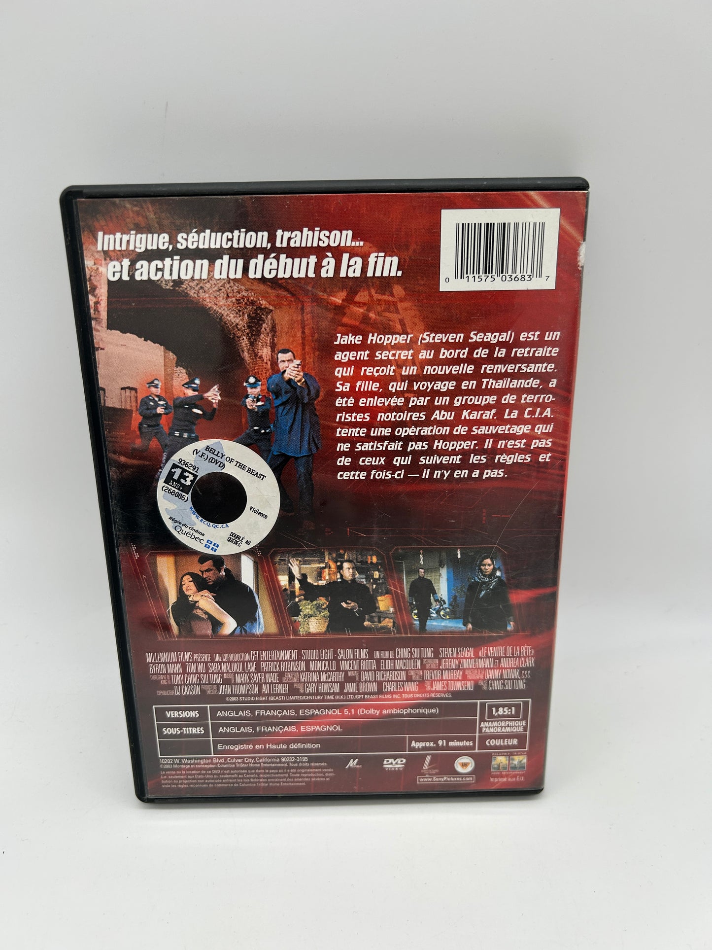 FiLM DVD | LE VENTRE DE LA BETE
