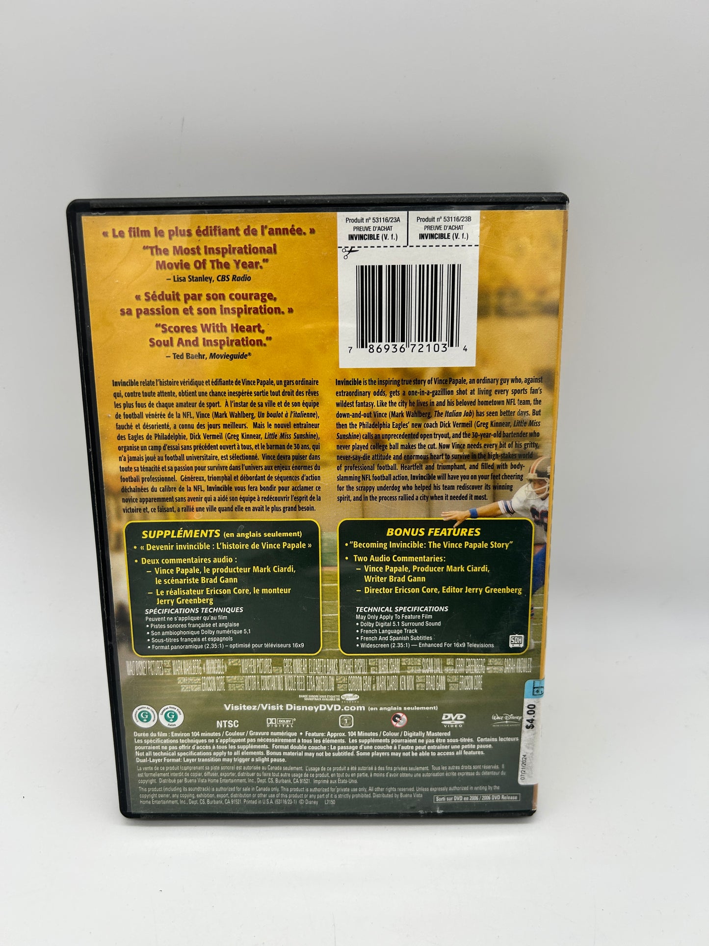 FiLM DVD | iNViNCiBLE