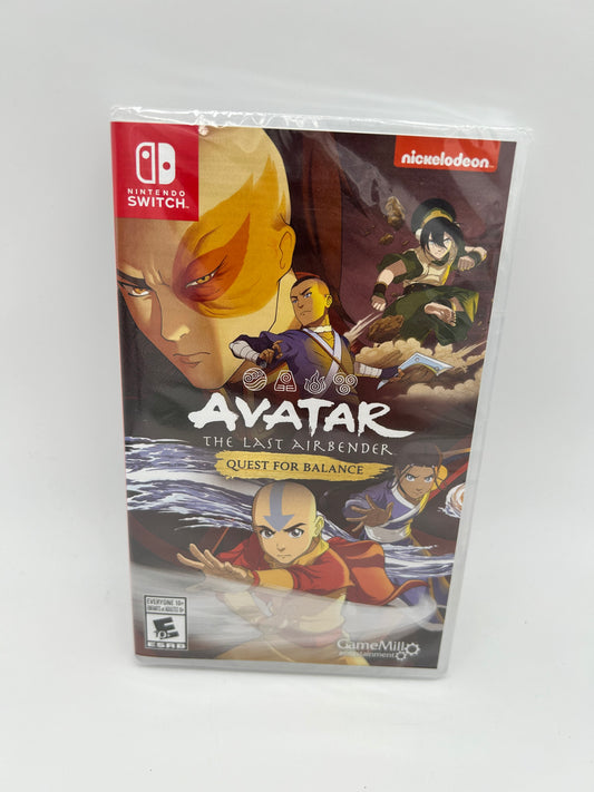 PiXEL-RETRO.COM : NINTENDO SWITCH NEW SEALED IN BOX COMPLETE MANUAL GAME NTSC AVATAR THE LAST AIRBENDER QUEST FOR BALANCE