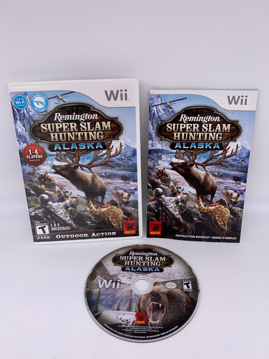 PiXEL-RETRO.COM : NINTENDO WII COMPLET CIB BOX MANUAL GAME NTSC REMINGTON SUPER SLAM HUNTING ALASKA