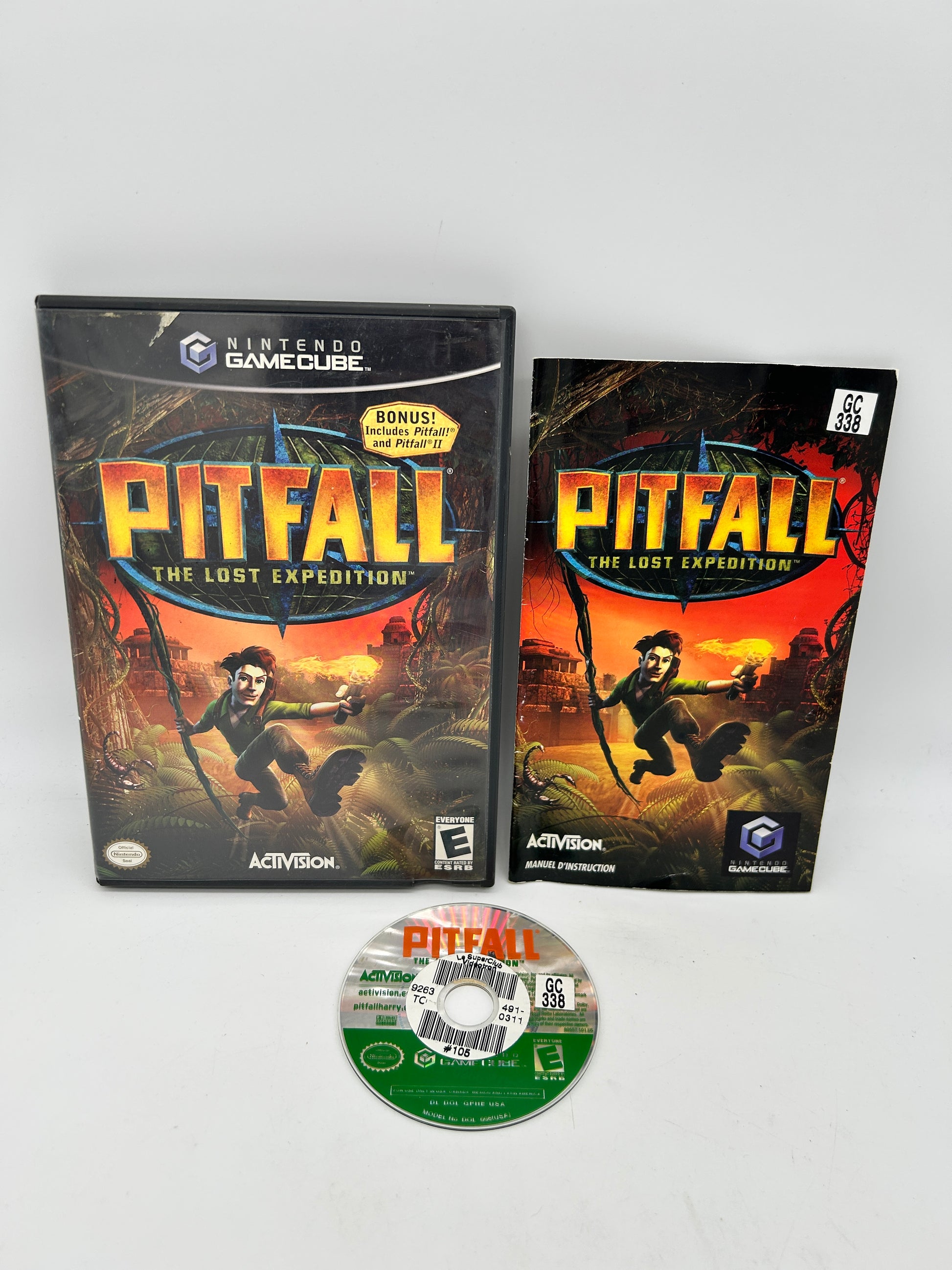 PiXEL-RETRO.COM : NINTENDO GAMECUBE COMPLETE CIB BOX MANUAL GAME NTSC PITFALL THE LOST EXPEDITION
