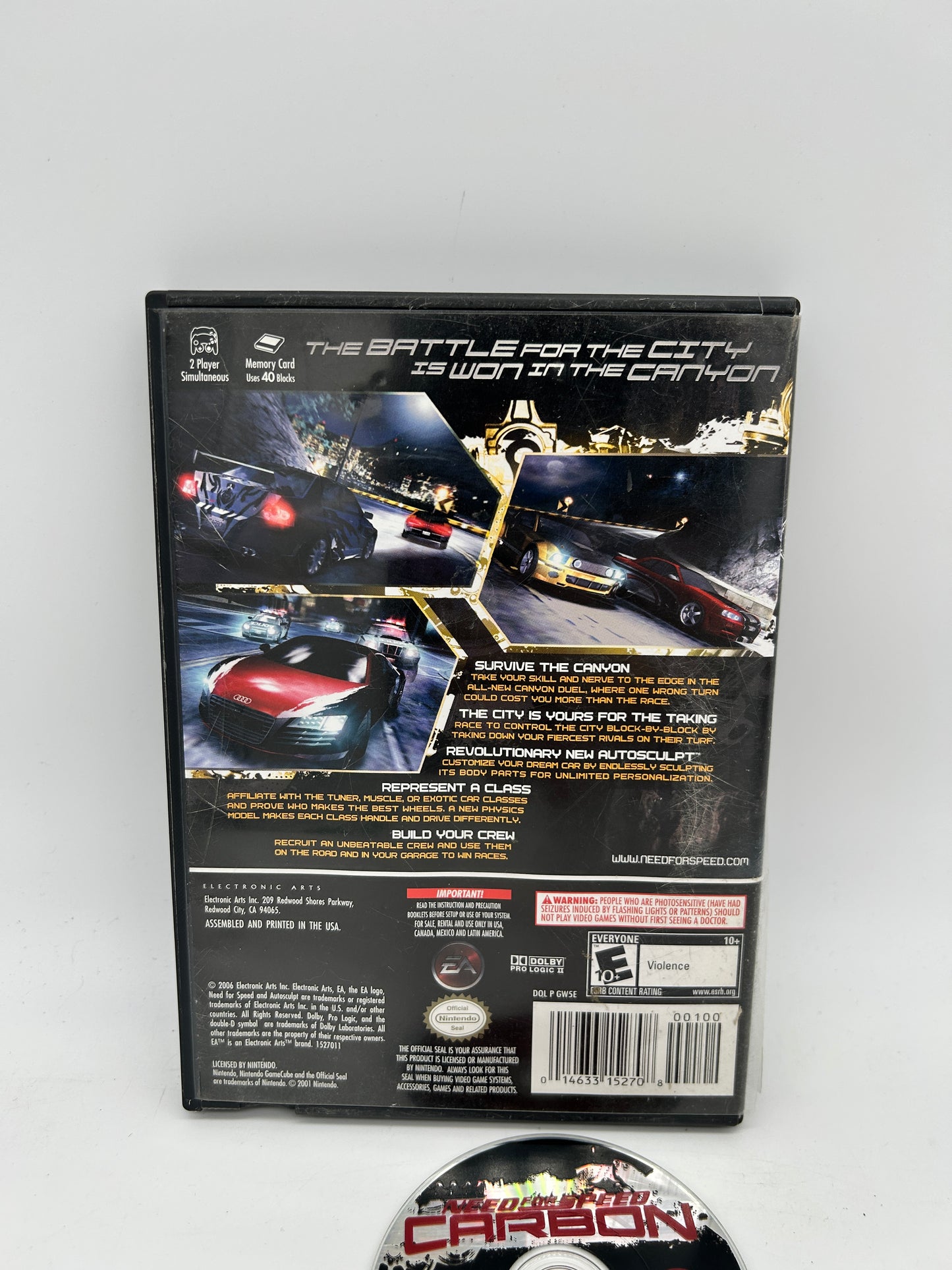 NiNTENDO GAMECUBE [NGC] | NEED FOR SPEED CARBON