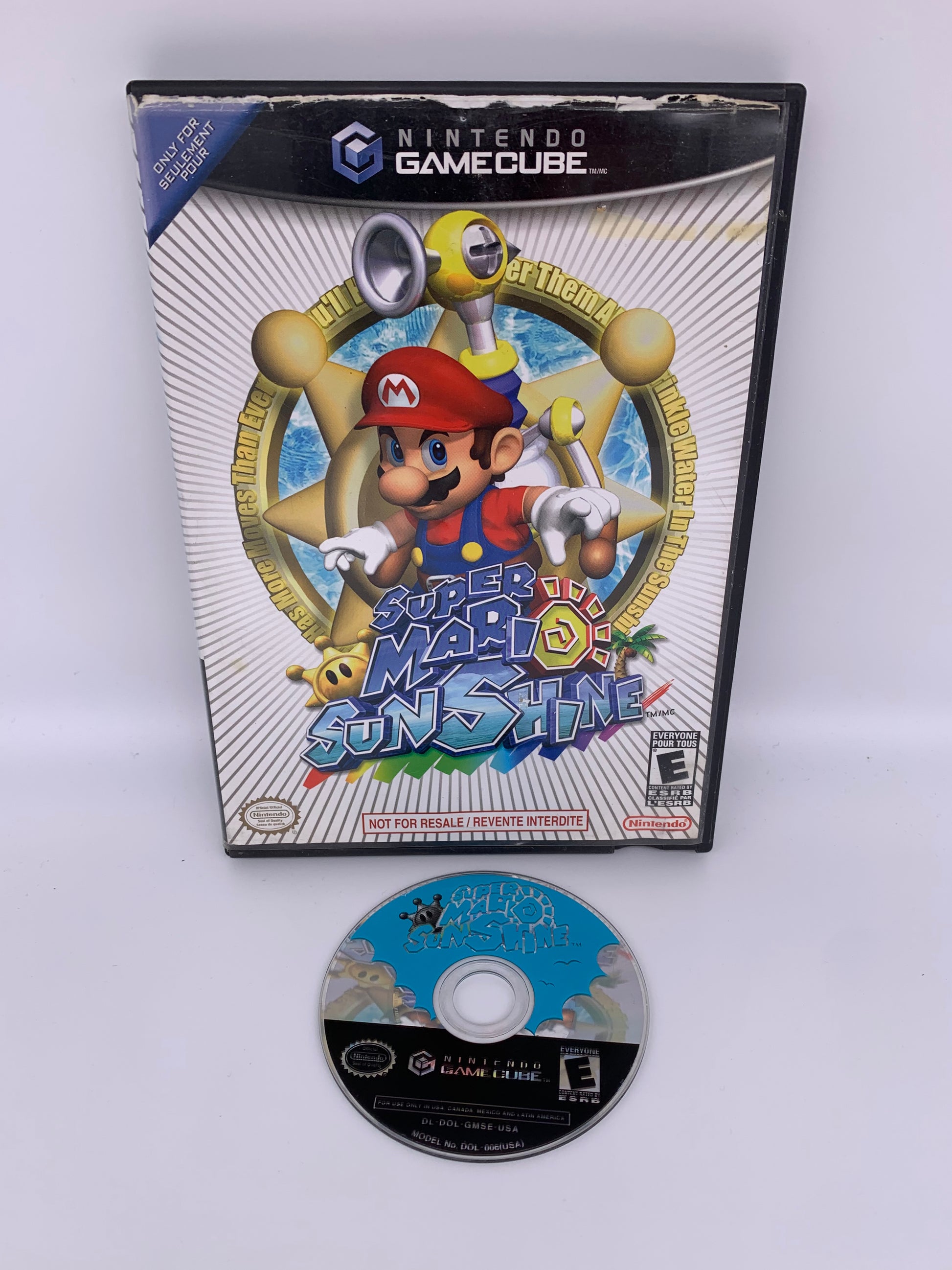 PiXEL-RETRO.COM : NINTENDO GAMECUBE SUPER MARIO SUNSHINE BOX GAME NTSC NOT FOR RESALE