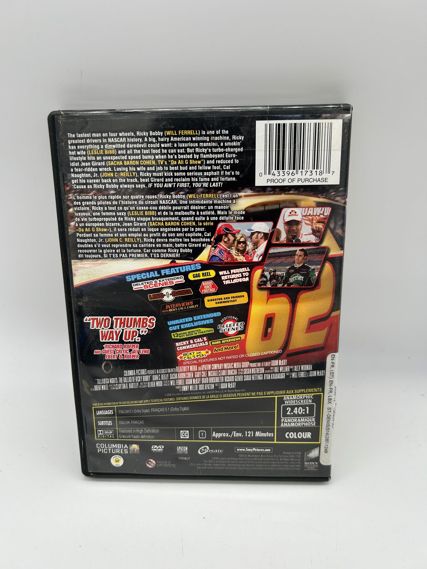 FiLM DVD | LES NUiTS DE TALLADEGA LA BALLADE DE RiCKY BOBBY [NiGHTS THE BALLAD OF]