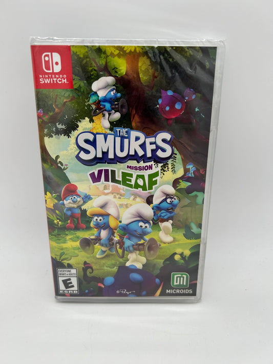 PiXEL-RETRO.COM : NINTENDO SWITCH COMPLETE CIB BOX MANUAL GAME NTSC THE SMURFS MISSION VILEAF