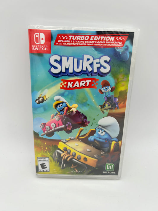 PiXEL-RETRO.COM : NINTENDO SWITCH COMPLETE CIB BOX MANUAL GAME NTSC THE SMURFS KART