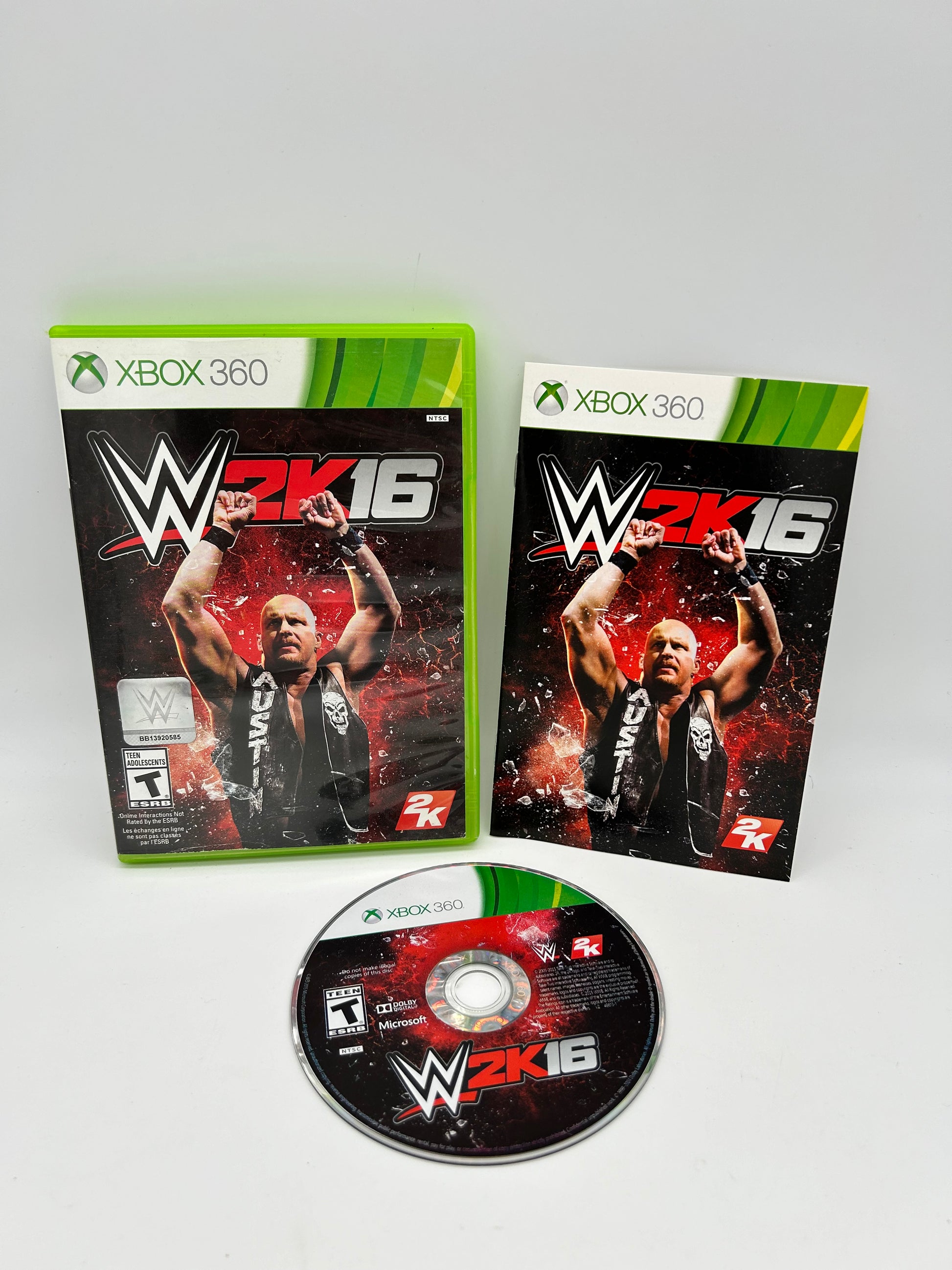 PiXEL-RETRO.COM : MICROSOFT XBOX 360 COMPLETE CIB BOX MANUAL GAME NTSC WWE 2K16