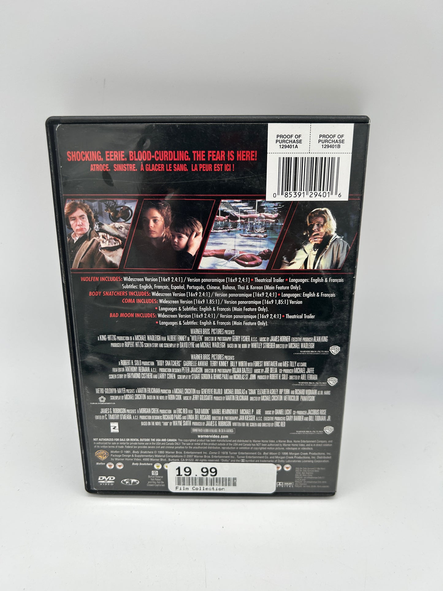 FiLM DVD | 4 FiLMS PREFERES HORREUR [FAVORiTES HORROR]