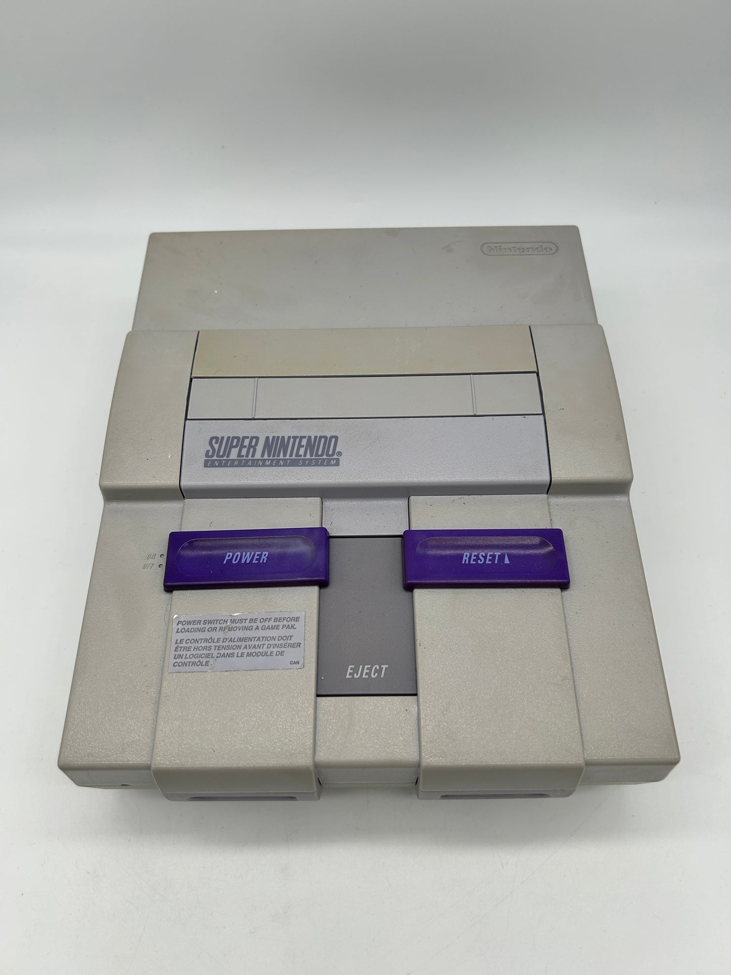 SUPER NiNTENDO [SNES] CONSOLE | MODEL GRiSE CONTROL DECK SNS-001