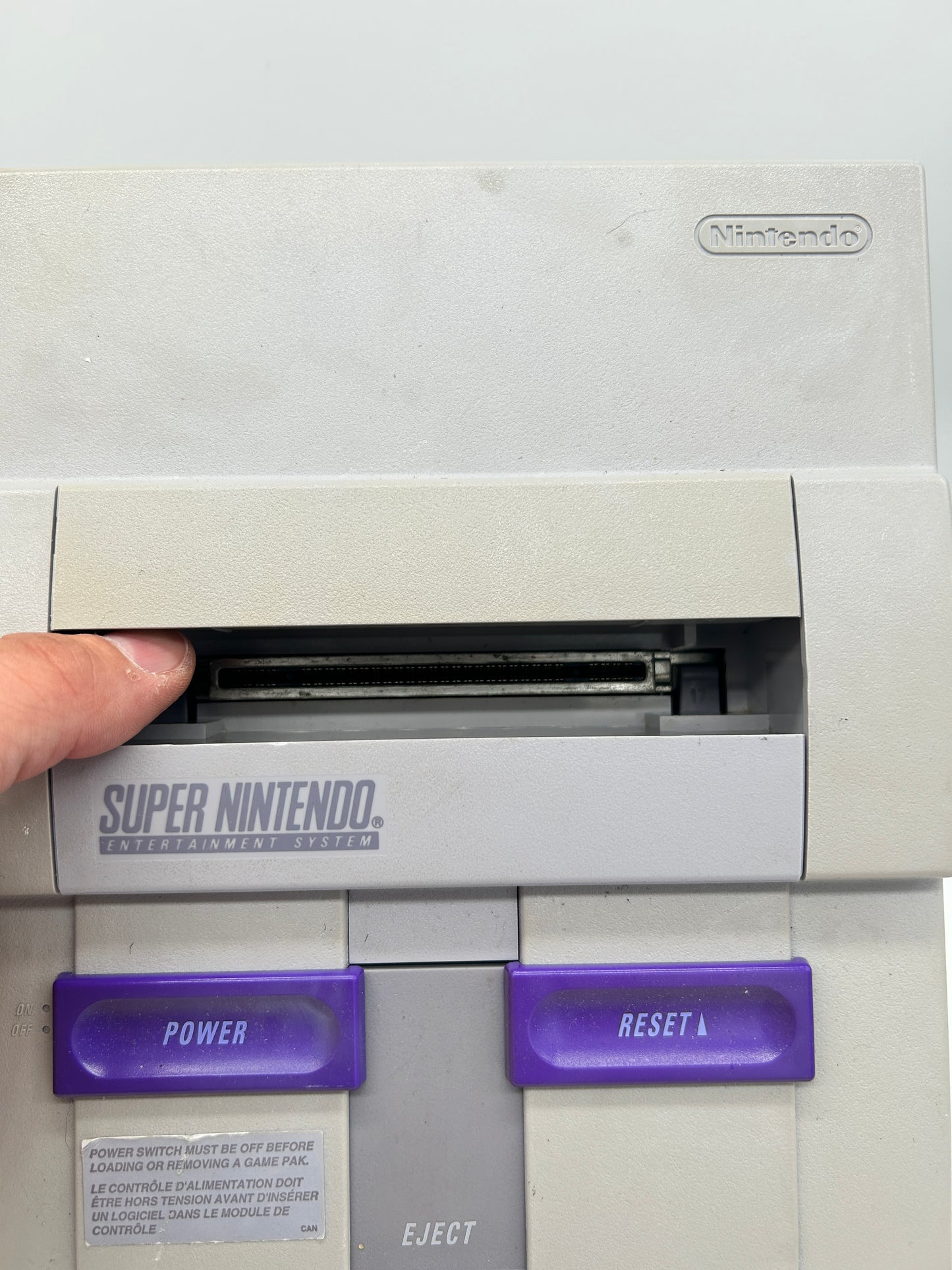SUPER NiNTENDO [SNES] CONSOLE | MODEL GRiSE CONTROL DECK SNS-001