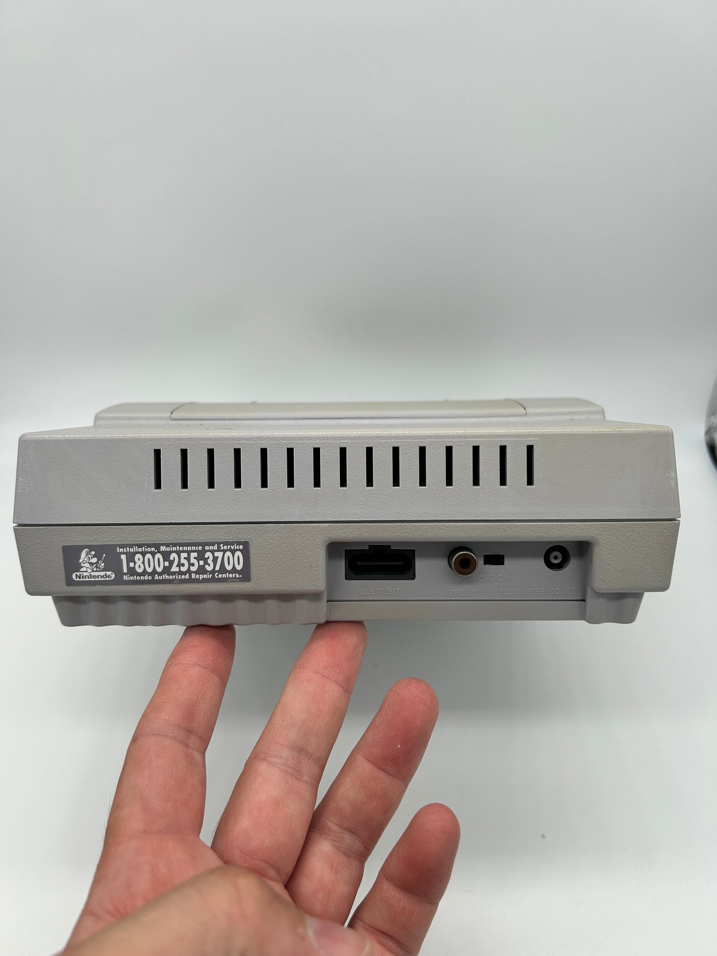 SUPER NiNTENDO [SNES] CONSOLE | MODEL GRiSE CONTROL DECK SNS-001