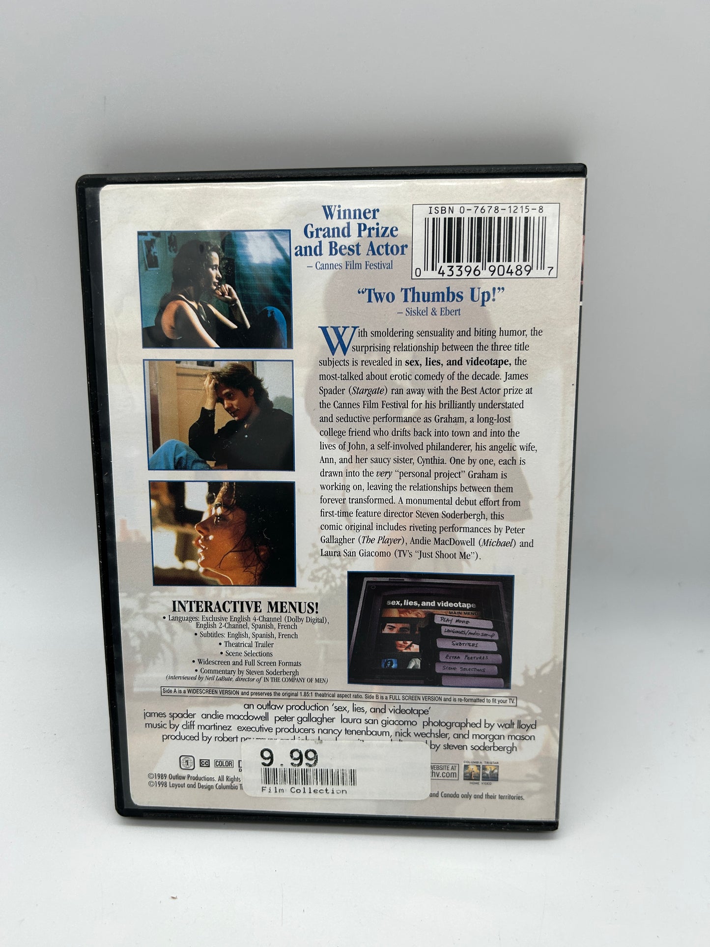 FiLM DVD | SES LIES AND VIDEOTAPE