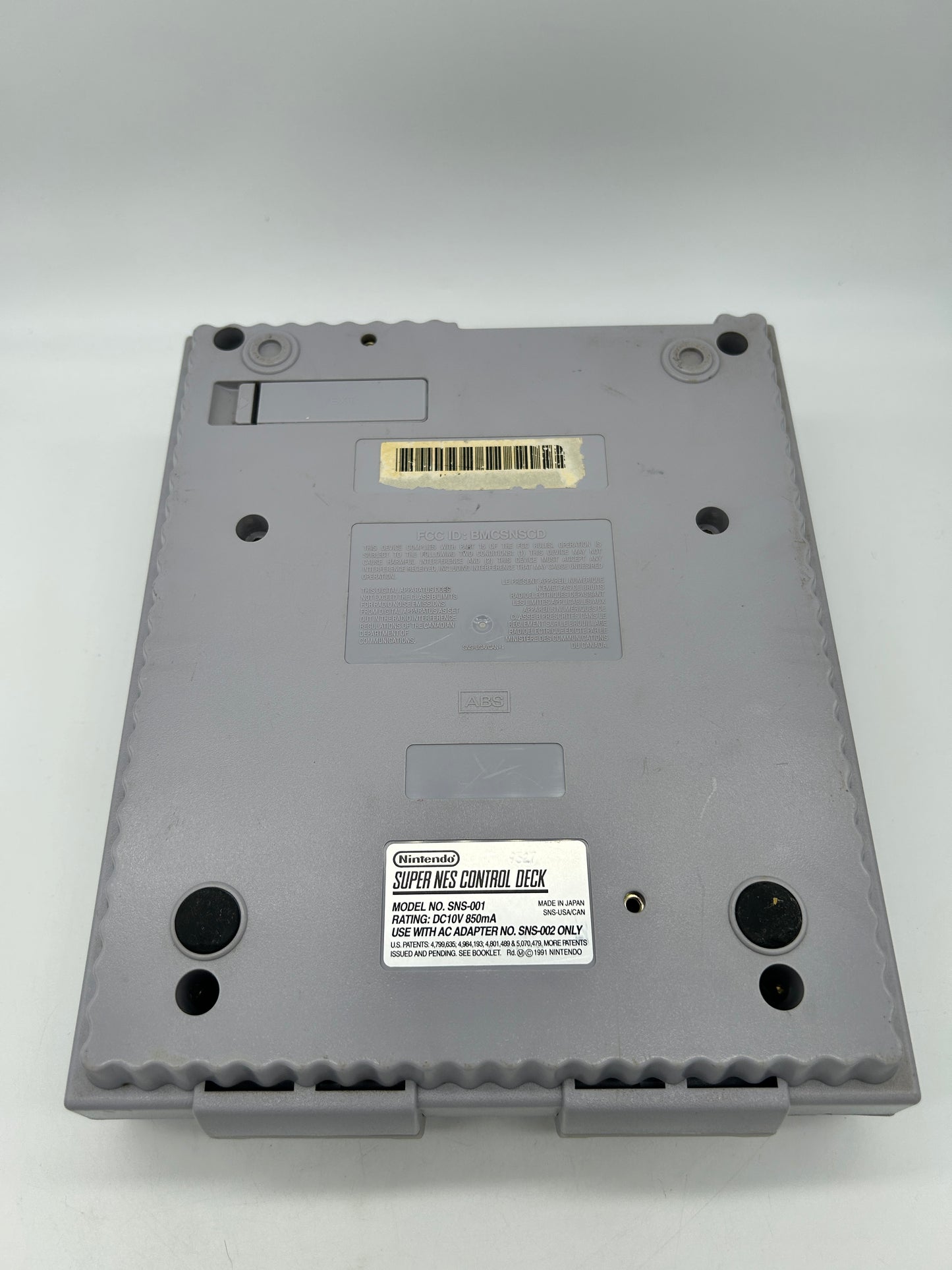 SUPER NiNTENDO [SNES] CONSOLE | MODEL GRiSE CONTROL DECK SNS-001