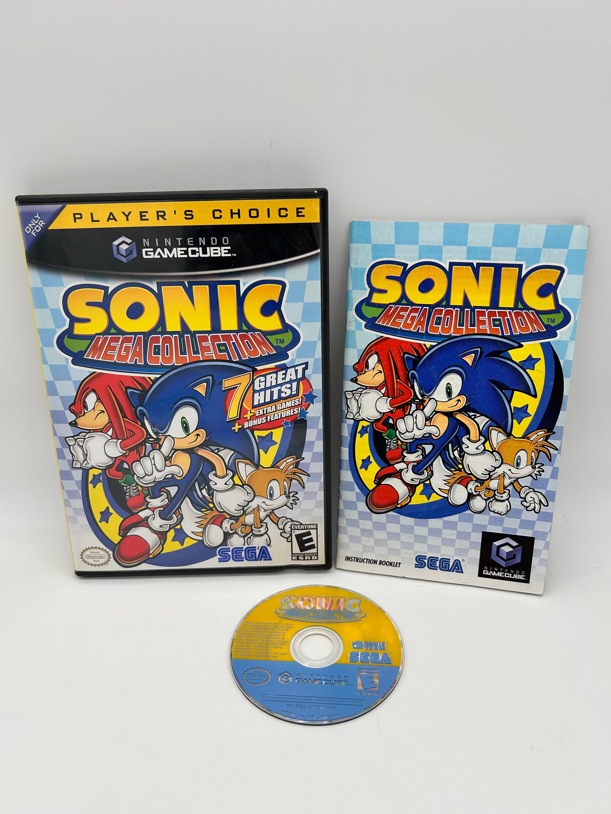 PiXEL-RETRO.COM : NINTENDO GAMECUBE COMPLETE CIB BOX MANUAL GAME NTSC SONIC MEGA COLLECTION