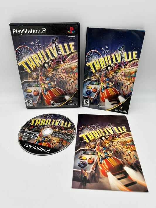PiXEL-RETRO.COM : SONY PLAYSTATION 2 (PS2) COMPLET CIB BOX MANUAL GAME NTSC THRILLVILLE