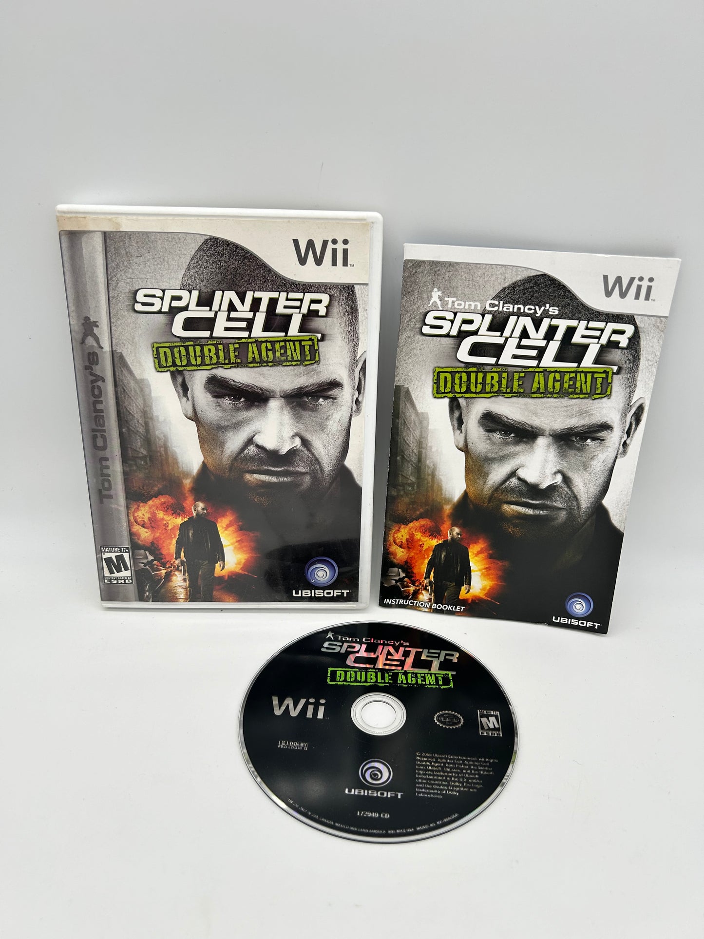 PiXEL-RETRO.COM : NINTENDO WII COMPLET CIB BOX MANUAL GAME NTSC TOM CLANCY'S SPLINTER CELL DOUBLE AGENT